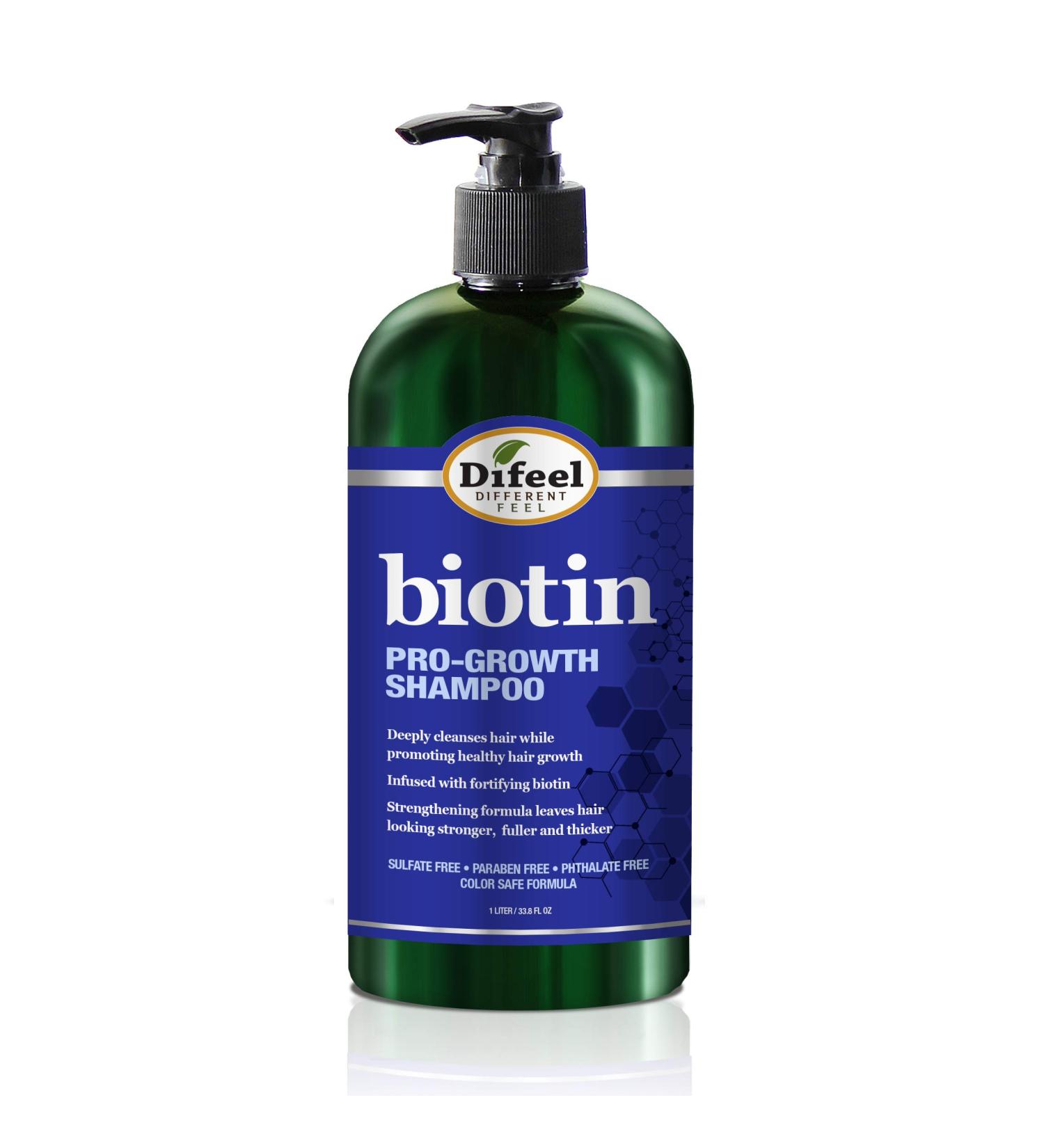 Difeel Pro-Growth Biotin Shampoo 33.8 oz. - Sulfate-Free Shampoo for Thinning Hair and Hair Loss with Biotin for Hair Growth - Buy Online on GoSupps.com