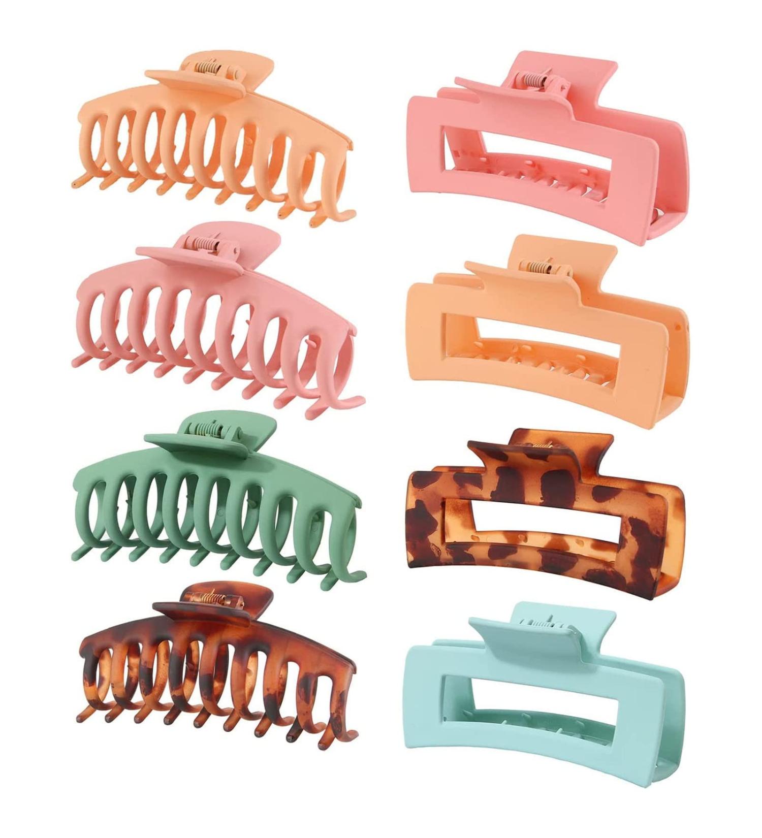 8 Pcs Large Hair Clips Claw Clips Globstary 4.3" Hair Clips for Women Trendy Hair Clips Strong Hold Matte Claw Hair Clips for Women Thick Hair & Thin Hair Hair Styling Accessories - Buy Online on GoSupps.com