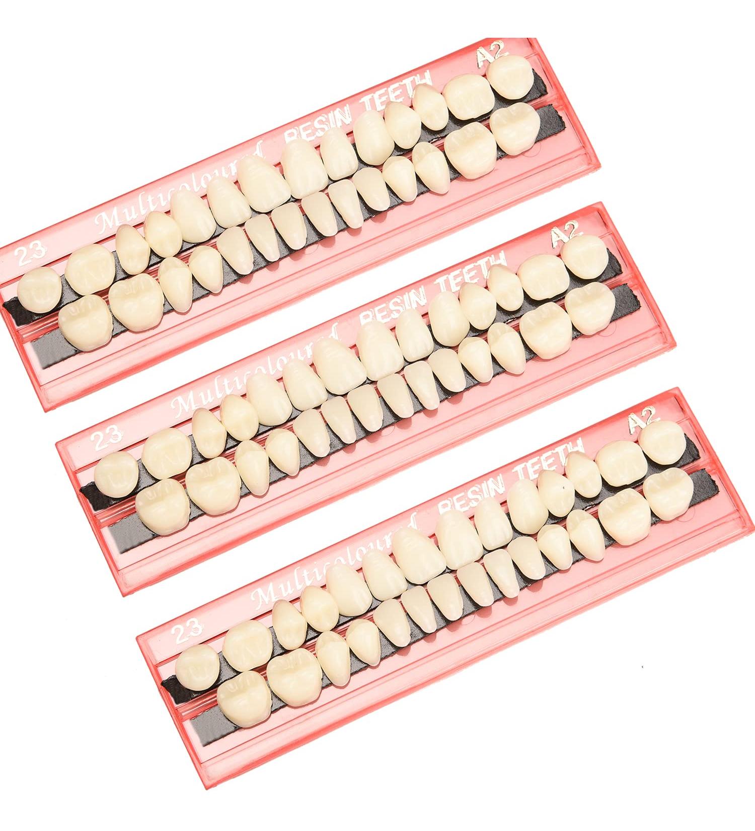 Nauze 3 Sets Dental Acrylic Resin Denture Tooth Kit for Halloween Makeup & Cosplay - Buy Online on GoSupps.com