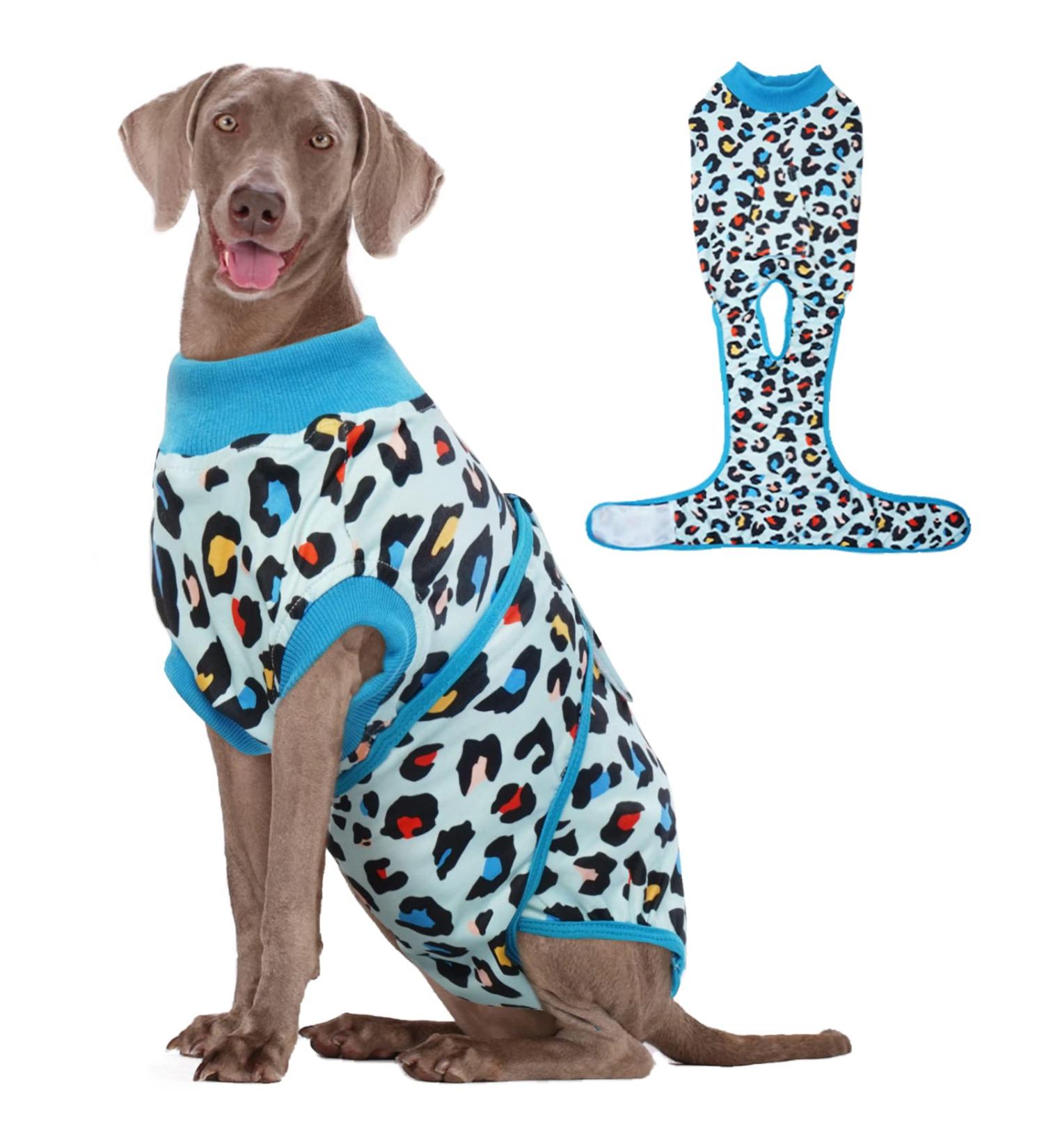 Kuoser Dog Body After Surgery - Breathable Recovery Suit for Male & Female Dogs E-Collar Alternative Light Blue XL - Buy Online on GoSupps.com