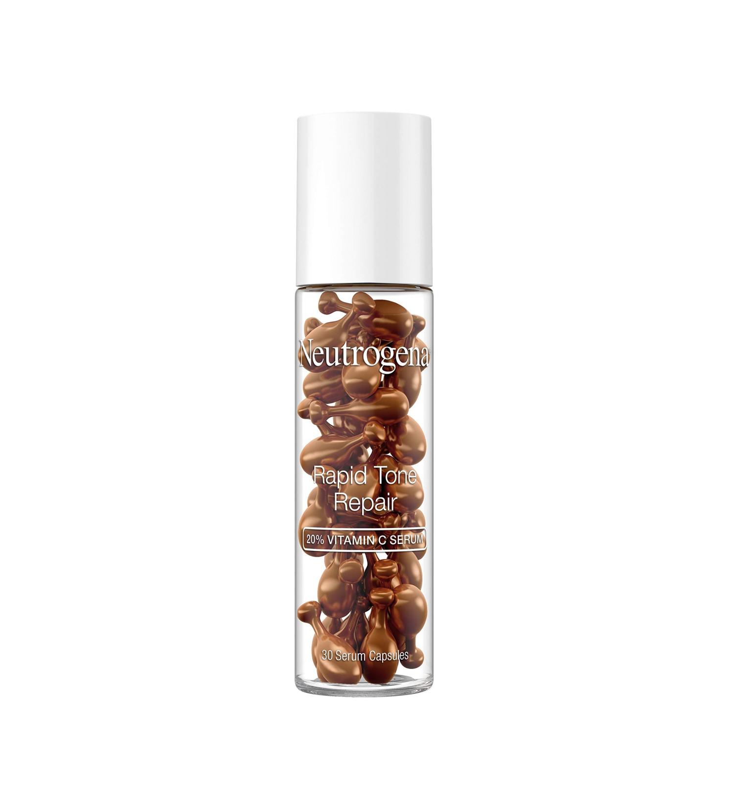 Neutrogena Rapid Tone Repair Vitamin C Serum Capsules - 20% Formula | 30 Count - Buy Online on GoSupps.com
