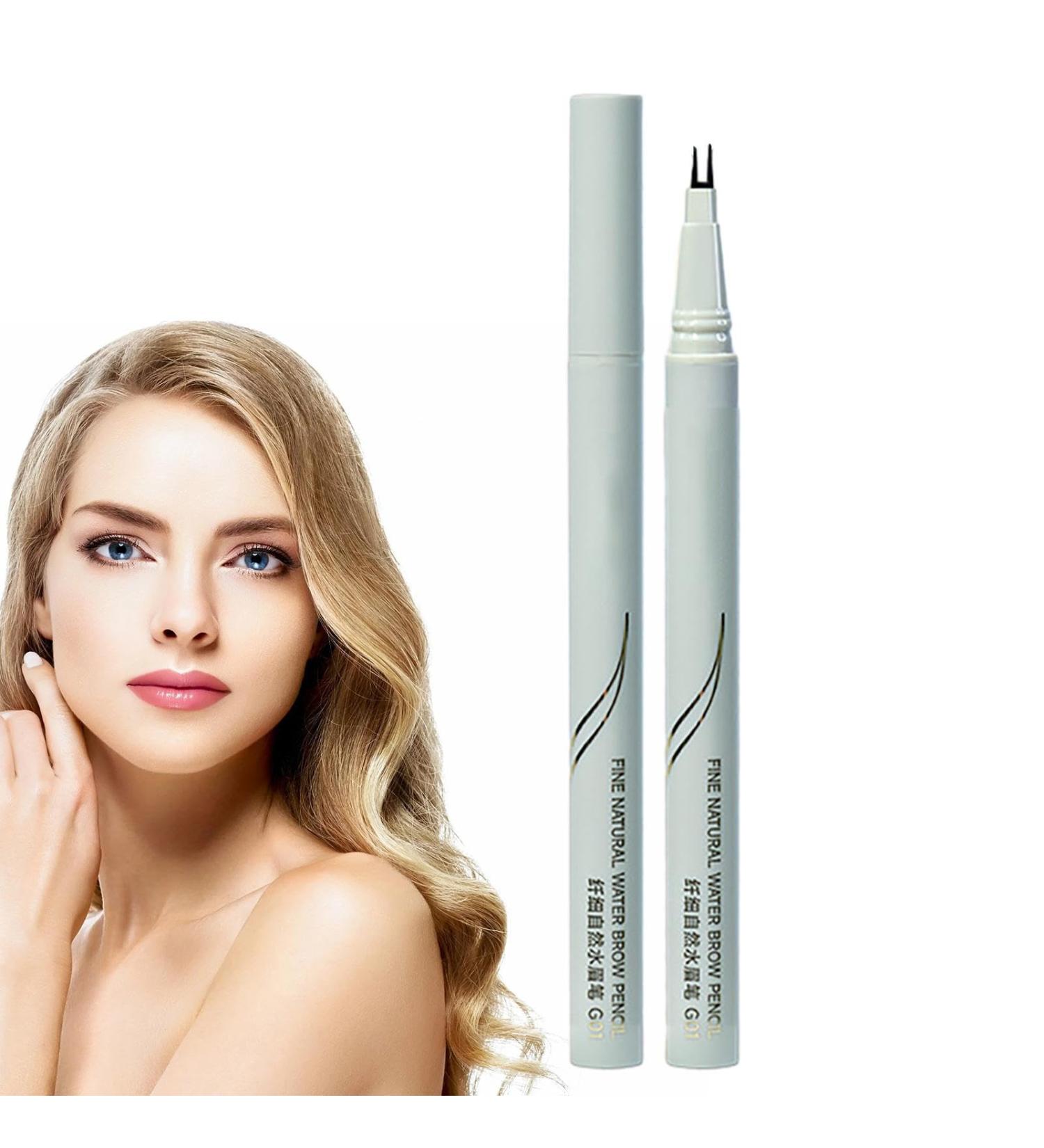 Double Tip Eye Lash Pencil | Double Tip Liquid Eye Liners for Women - Long Lasting Waterline Eyeliner Ultra Fine Smooth Smudge Proof Quick Dry Liquid Eye Liners for Lower Eyelash Hersil Black - Buy Online on GoSupps.com