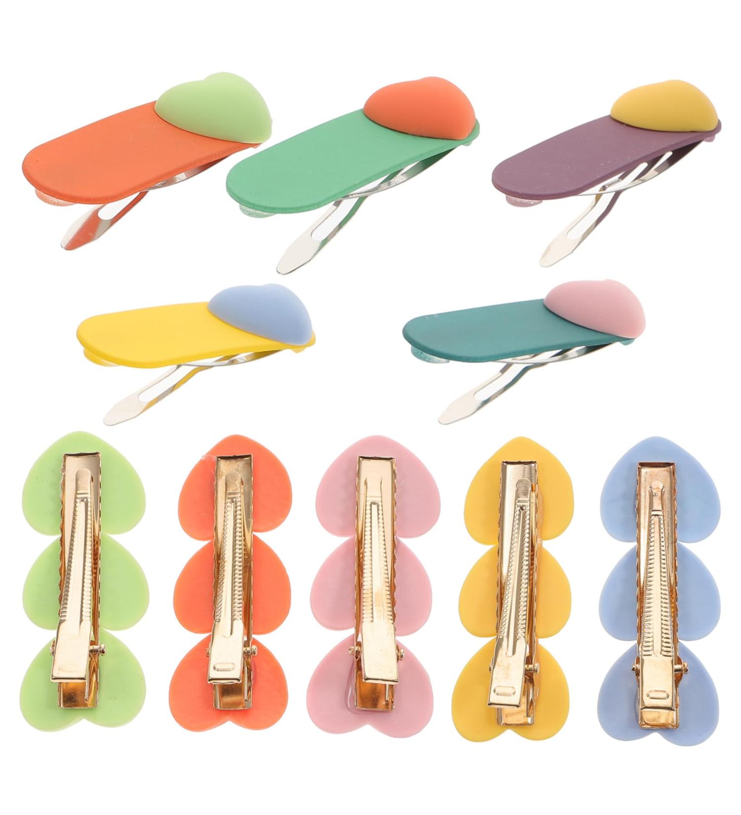 minkissy 5 Pairs Matching Hair Clip Hair Snap Clips Snap Clips for Hair Kids Alligator Clips Hair Alligator Clips for Hair Girls Hair Clips Princess Child Resin Accessories - Buy Online on GoSupps.com
