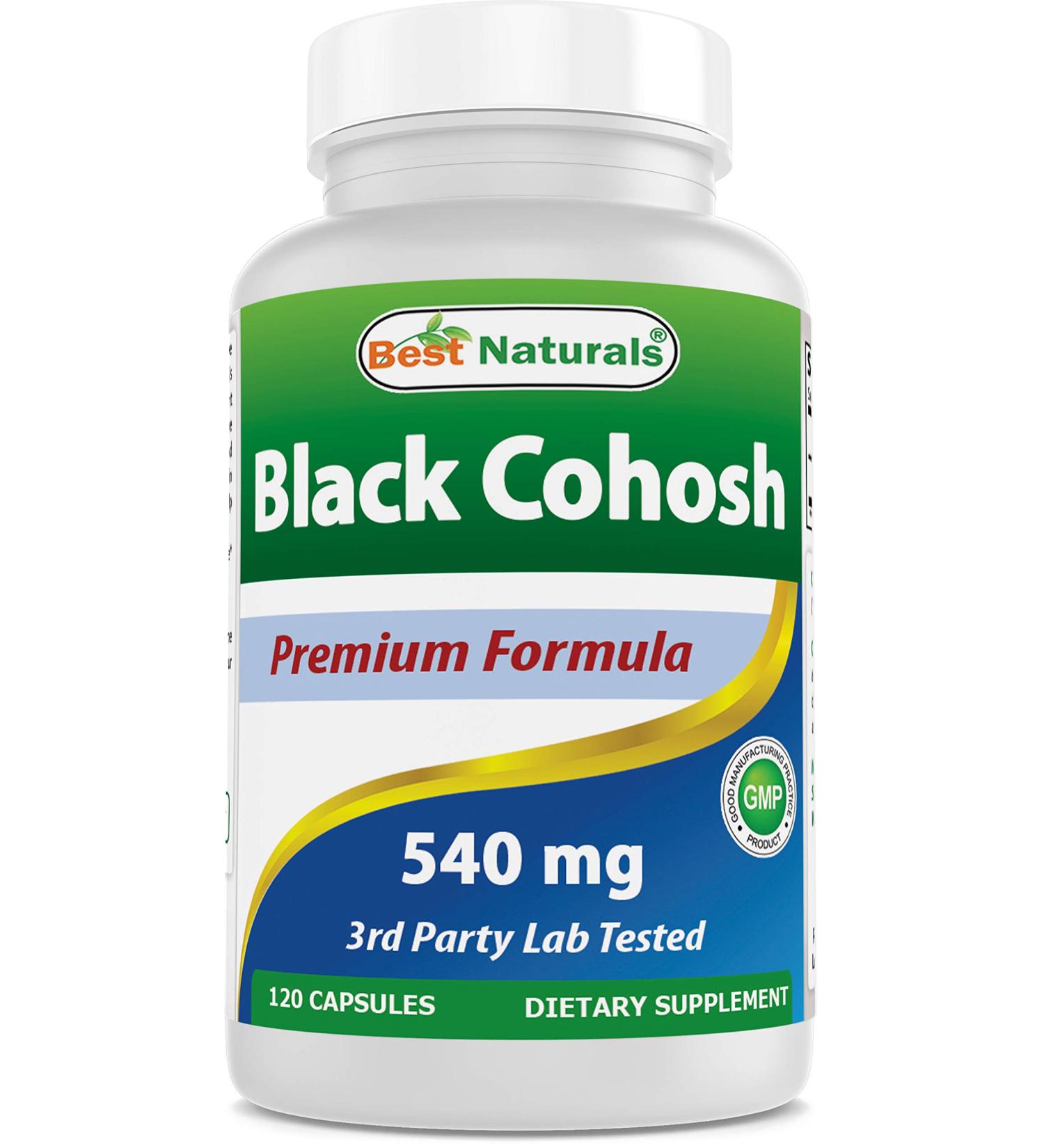 Best Naturals Black Cohosh 540mg 120 Capsules - Natural Menopause Support - 120 Count - Buy Online on GoSupps.com
