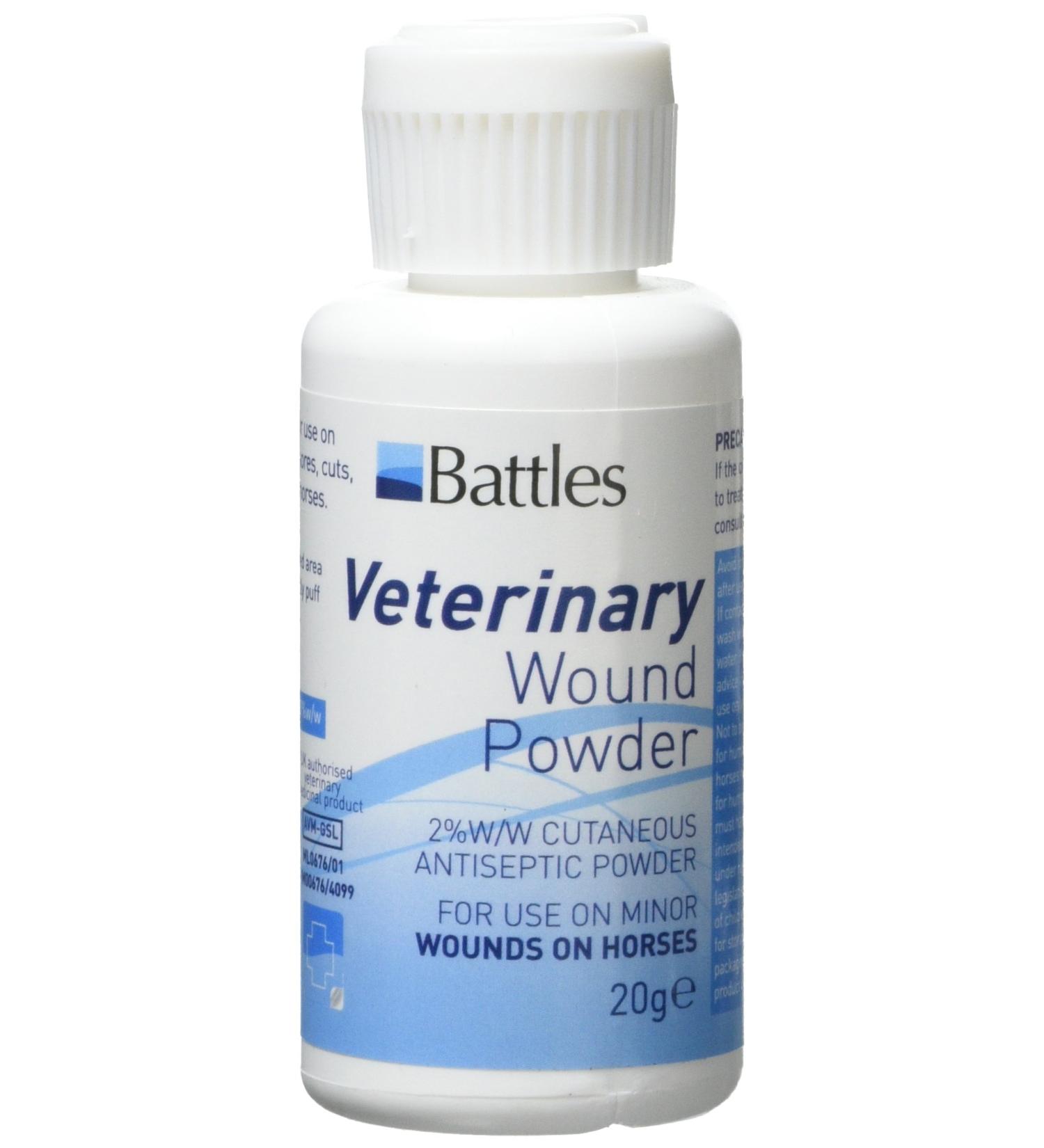Battles Veterinary Wound Powder - White 125 G 125g - Buy Online on GoSupps.com