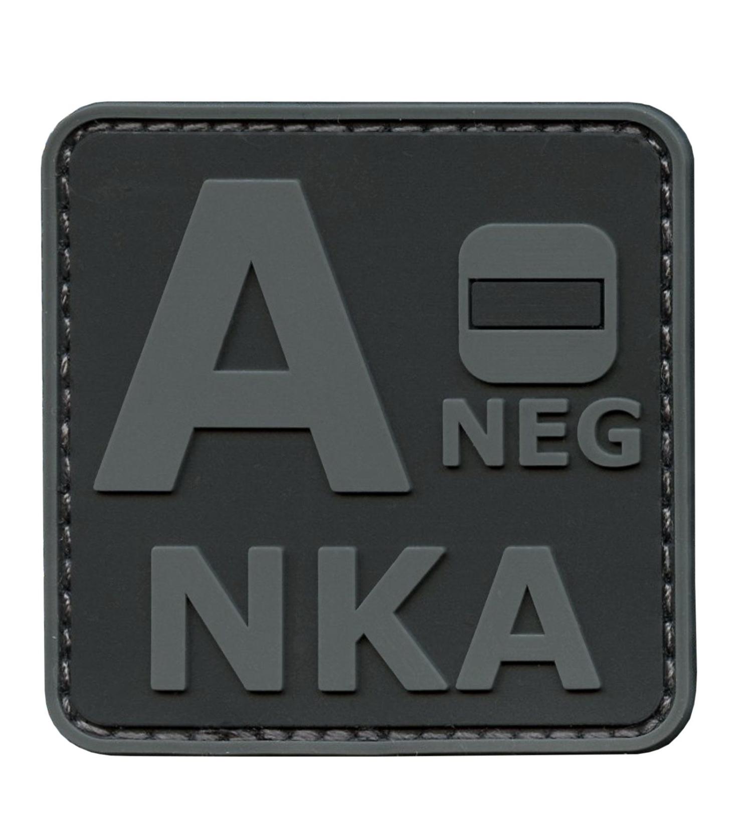Blackout Subdued ANEG A-NKA Blood Type Morale Patch for Tactical Gear - Buy Online on GoSupps.com