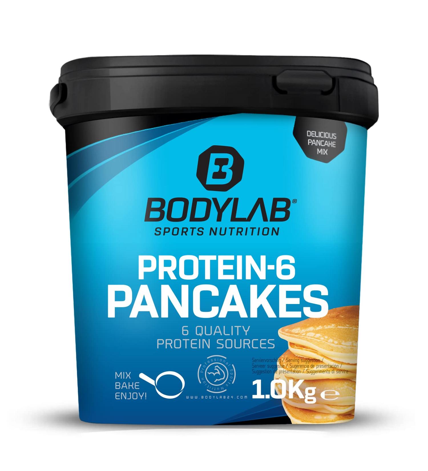 Bodylab24 Protein Pancake Mix Protein-6 Pancakes Vanilla 1kg Pancake Powder with Almost 60% Protein Multi-Component Protein Powder - Buy Online on GoSupps.com