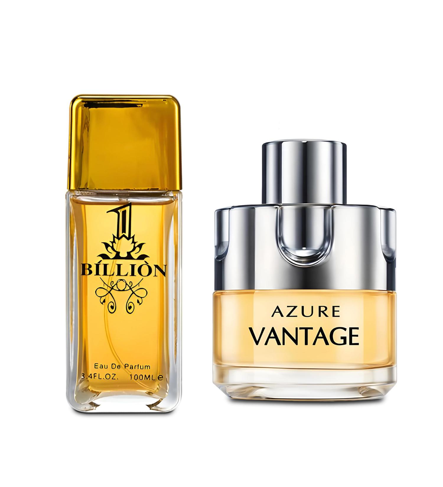 1 Billion&Azure Vantage Combo Men's Cologne- Eau De Toilette Spray Perfume Fragrance For Men- Daywear Casual Daily Cologne Set 3.4 Oz Bottle- Ideal EDT Beauty Gift for Birthday Anniversary - Buy Online on GoSupps.com