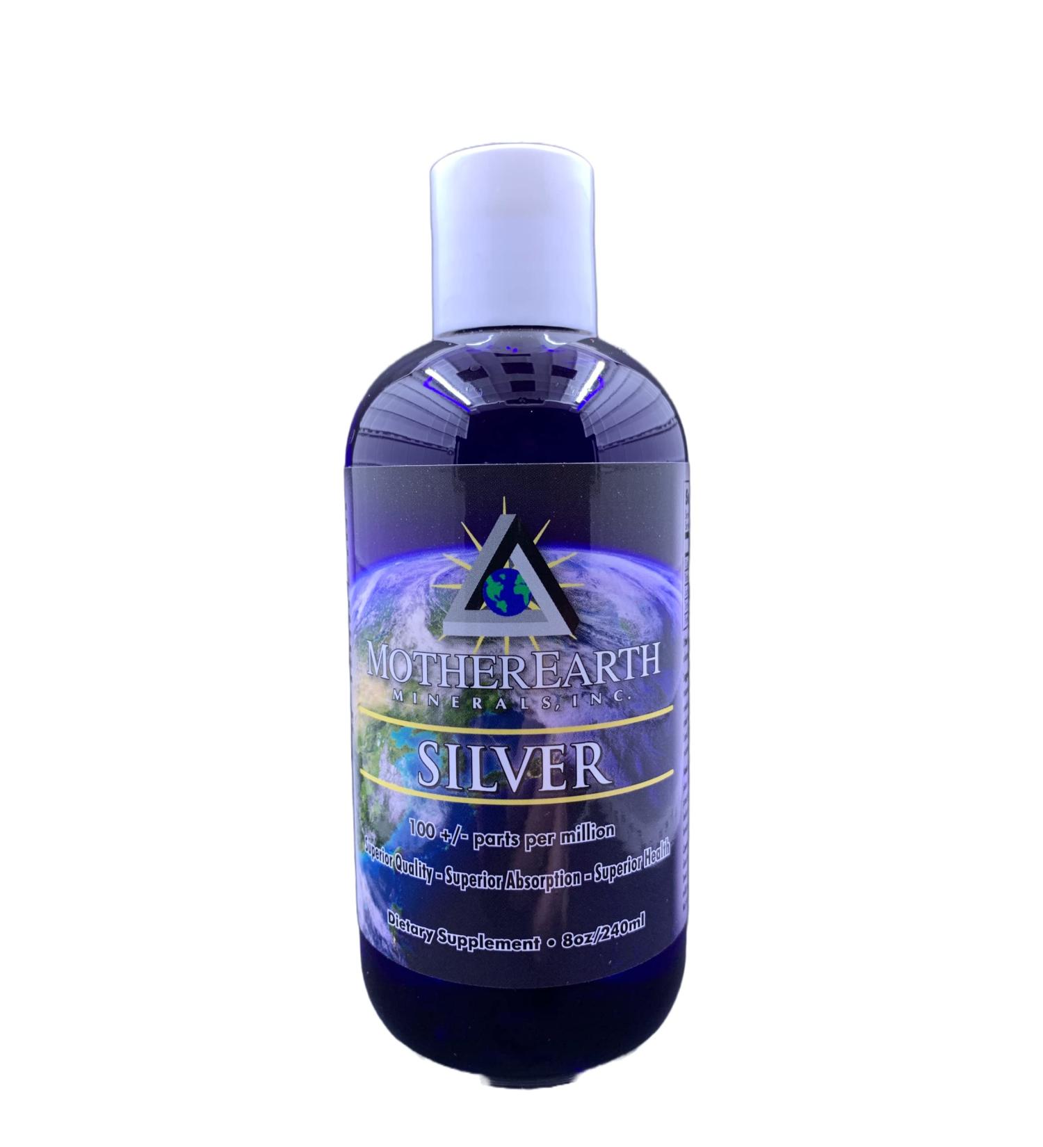 Angstrom Minerals Silver - 8 oz - Pure Liquid Ionic Silver Supplement - Buy Online on GoSupps.com