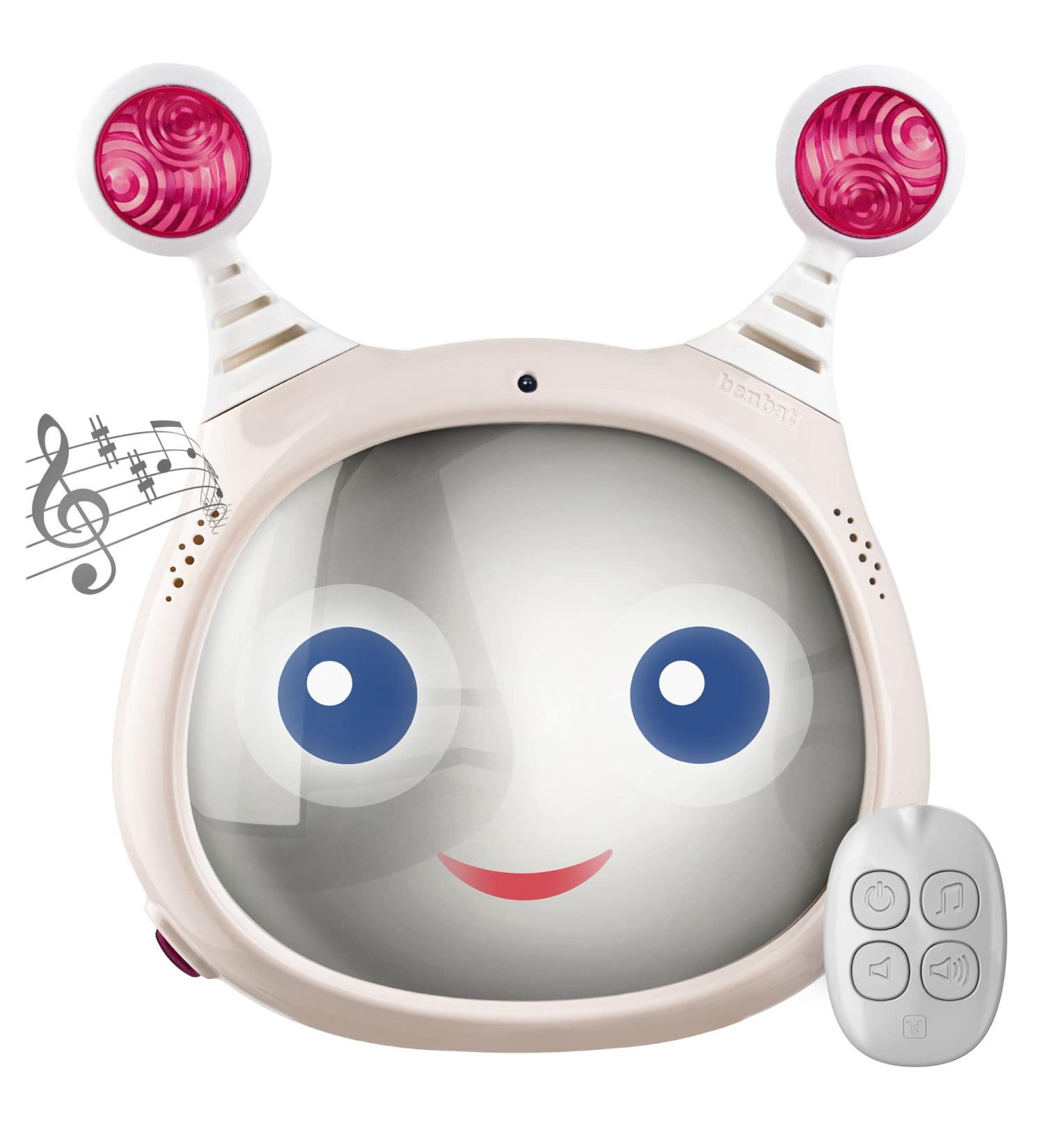 Benbat Oly Active Baby Car Mirror - Shatter-Proof, Rear Facing Infant Mirror with Remote Control - Beige - Buy Online on GoSupps.com