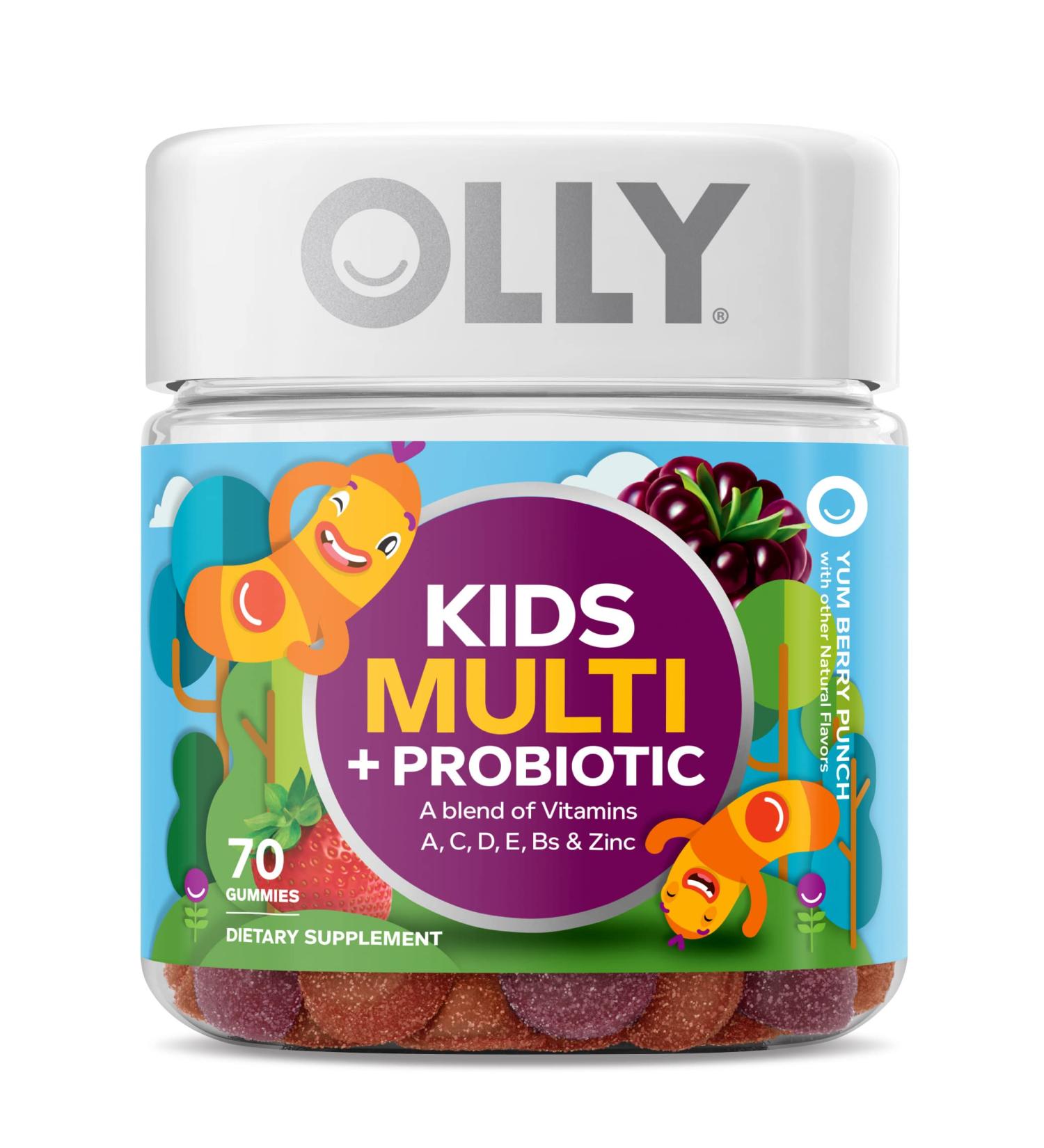 OLLY Kids Probiotic Gummy Multivitamin - 70 Gummies for Gut Health & Immunity - Buy Online on GoSupps.com