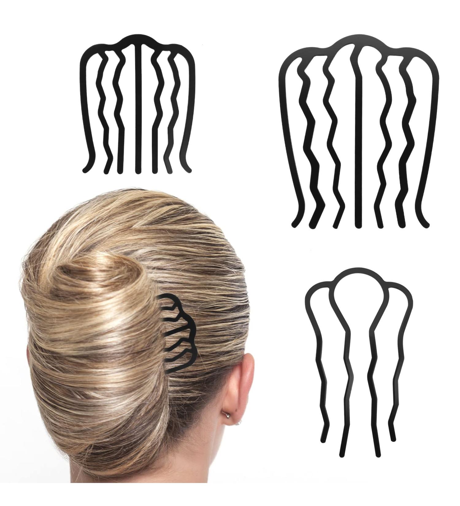 Vintage Meatball Hair Styling Tool Set - 3 PCS Hair Fork Clip & Combs for Updo Bun - Women's Hair Accessories - Buy Online on GoSupps.com