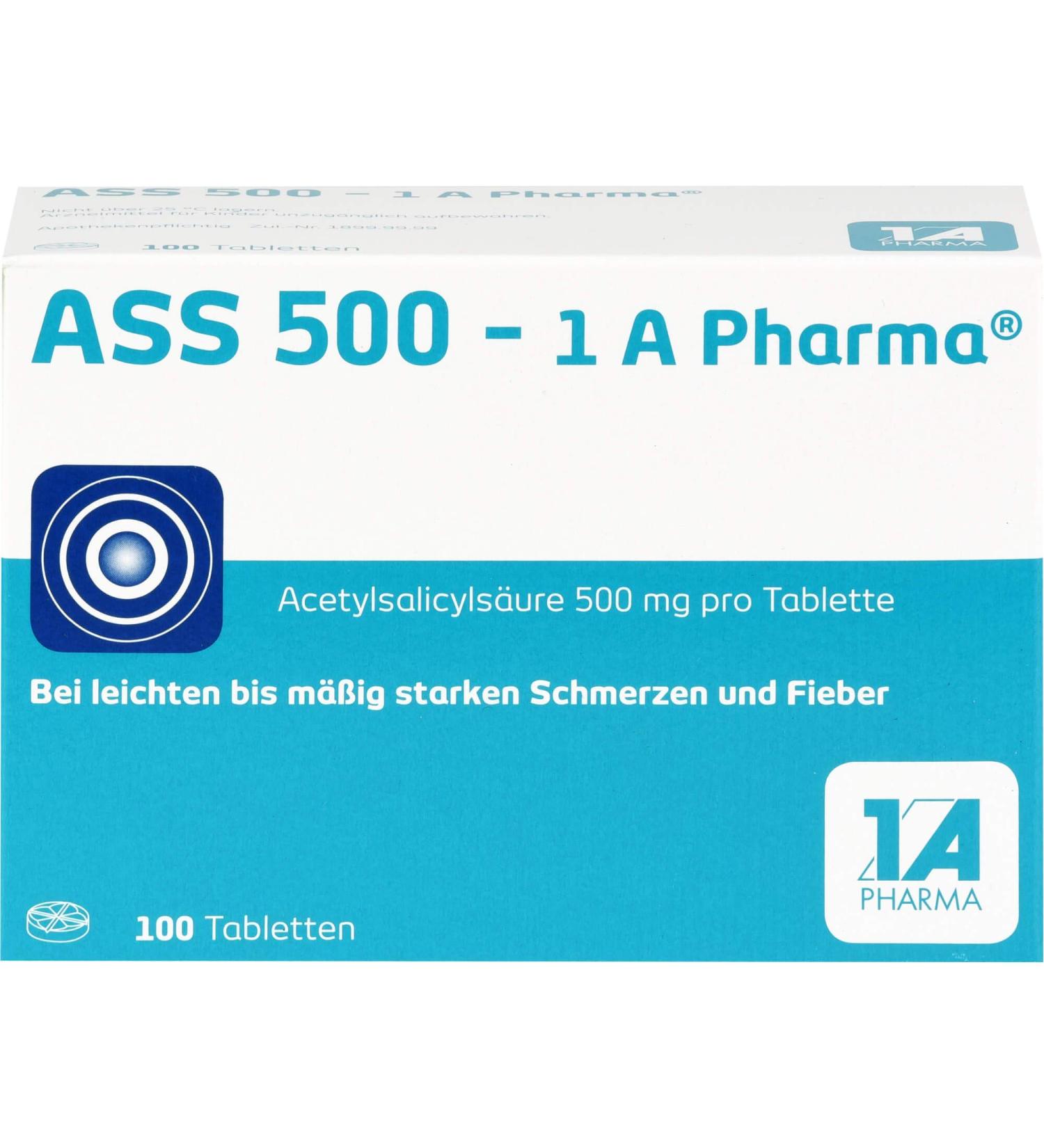 Buy ASS 500-1A Pharma Tablets - 100 ST for Fast International Shipping | Quality Health Products - Buy Online on GoSupps.com