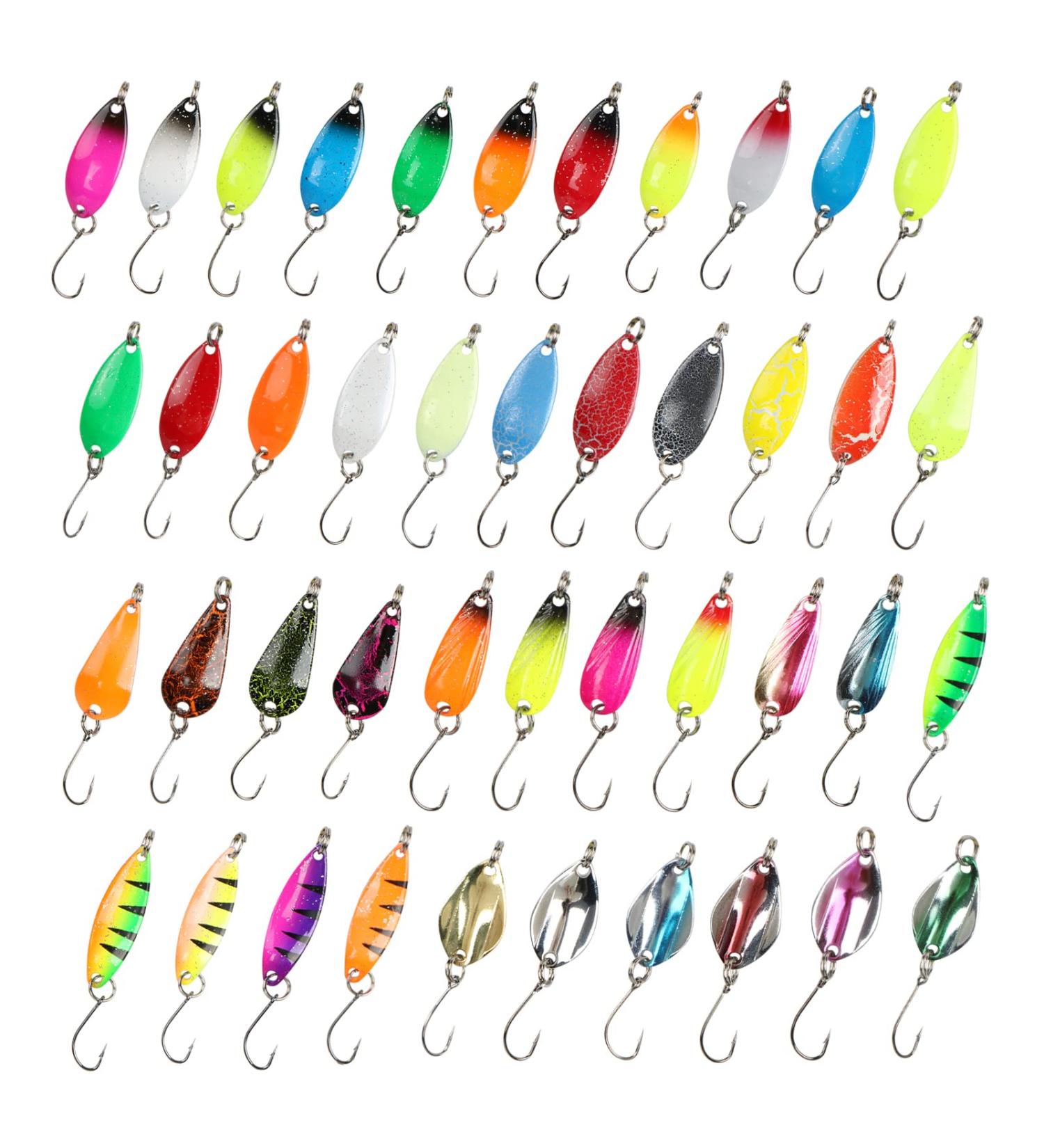 Buy Spinner Turn Signal Set & 43-Piece Trout Bait Spoon Set | Ideal for Pike Perch and Trout Fishing - Buy Online on GoSupps.com
