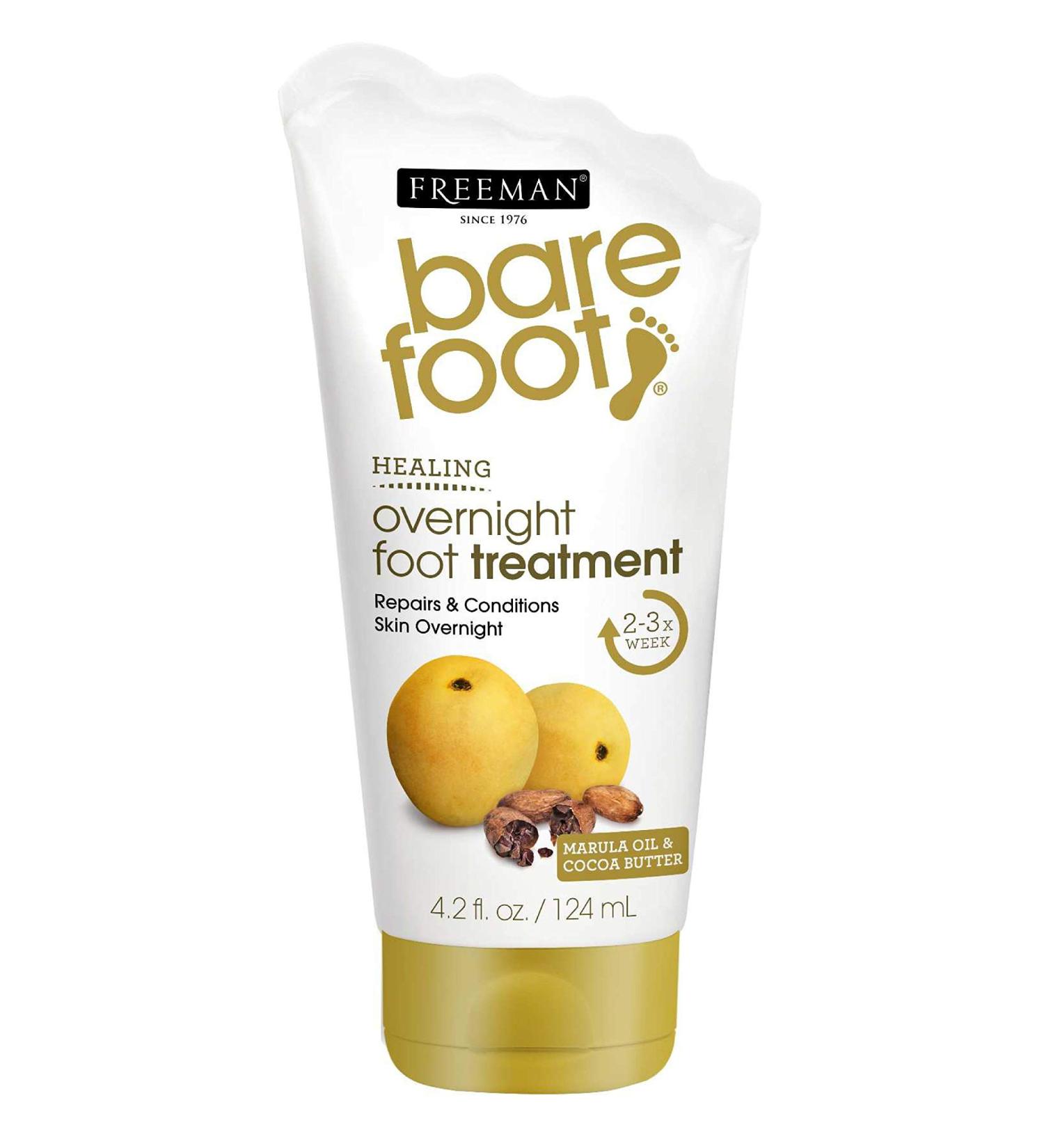 Freeman Beauty Bare Foot Moisturizing Overnight Treatment - Marula Oil & Cocoa Butter 4.2 oz - Buy Online on GoSupps.com