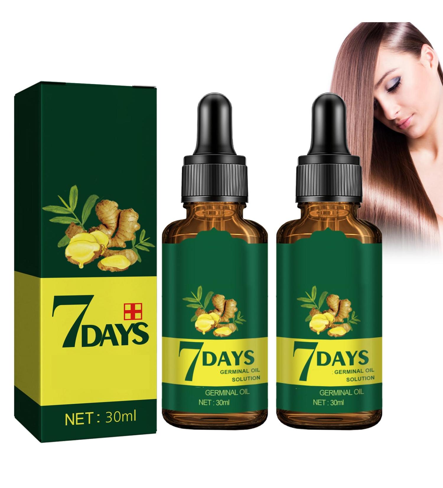 Shantou Yingji 2 Pcs Ginger Hair Growth Oil Ginger Hair Growth Essential Oil Ginger Hair Treatment Oil Hair Growth Solution Hair Strengthening Hair Care 2 Pcs x 30ml Hair3 - Buy Online on GoSupps.com