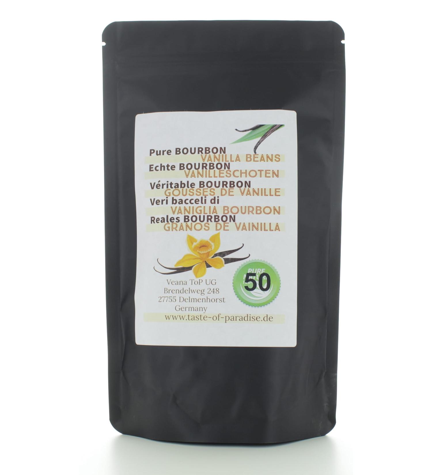 Bourbon Lot de 50 gousses de vanille 12-13 cm 100 % naturelles de Madagascar - Buy Online on GoSupps.com