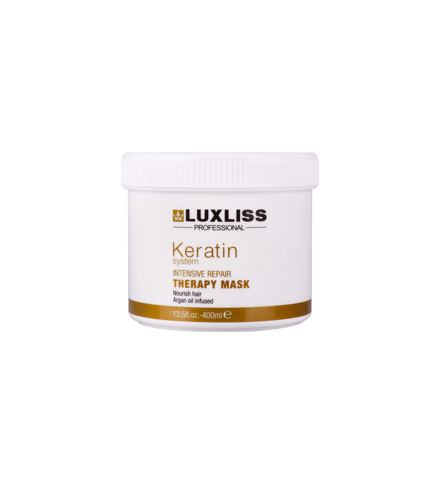 Luxliss Keratin Intensive Repair Therapy Hydrating Hair Mask for Dry Damaged Hair and Scalp