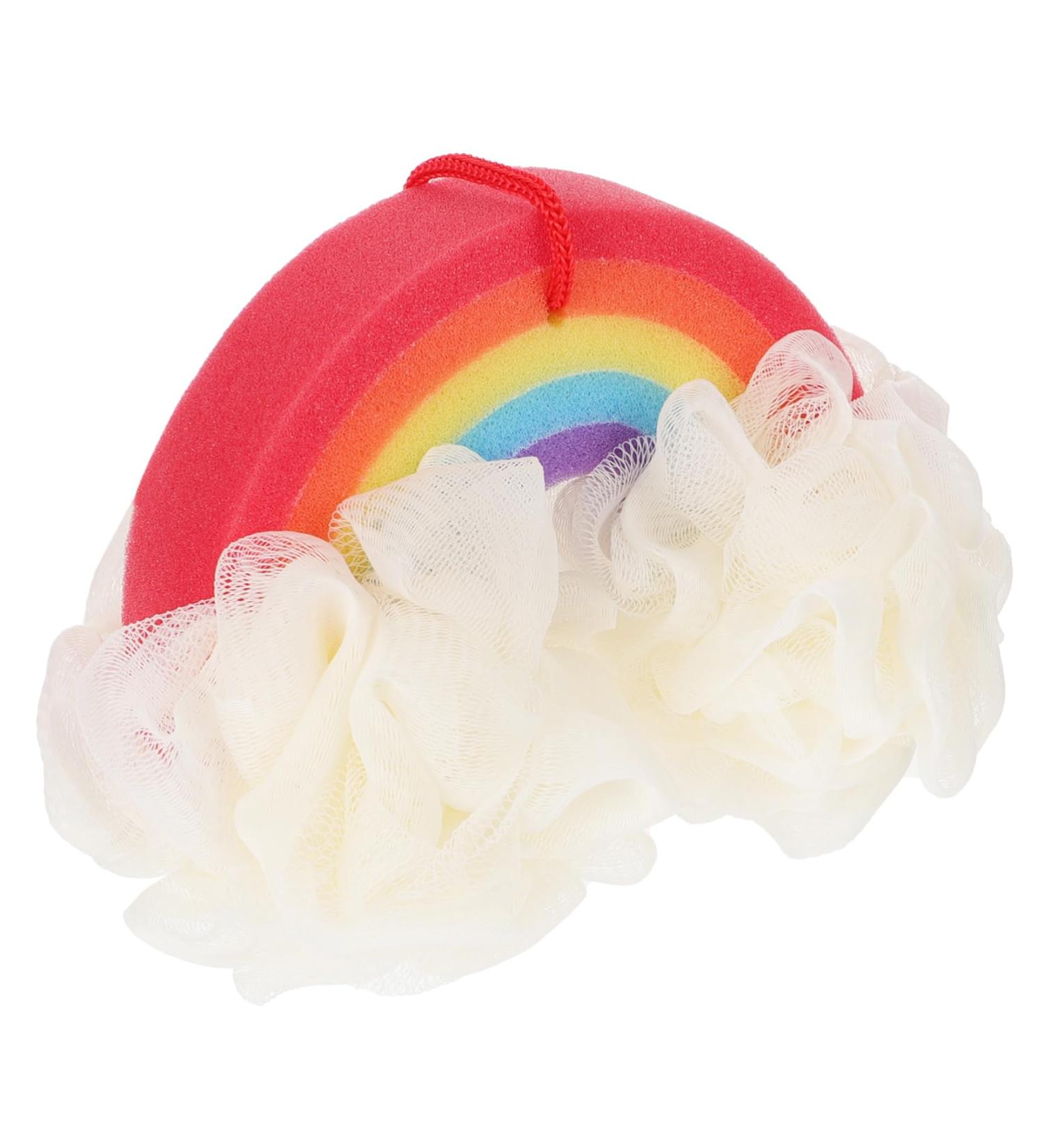 Ipetboom 1pc Rainbow Bath Ball Shower Pouf Shower Back Scrubber Metal Hairpin Stick Infant Tub Irish Accessories for Women Animal Pouf Loofah Kids Sponge Makeup Take a Bath Child - Buy Online on GoSupps.com