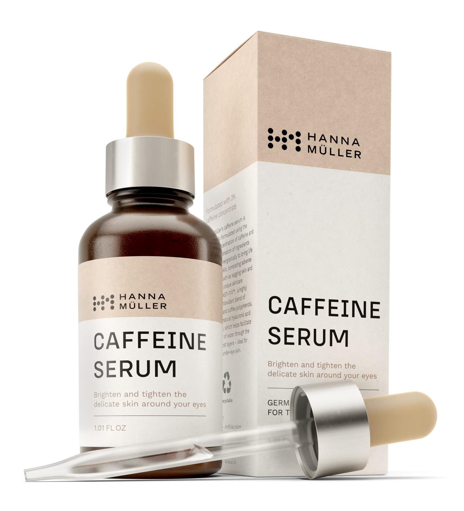 Caffeine Eye Serum for Women - Dark Circle Treatment, Brighten Puffy Eyes, Reduce Eye Bags and Wrinkles - Buy Online on GoSupps.com
