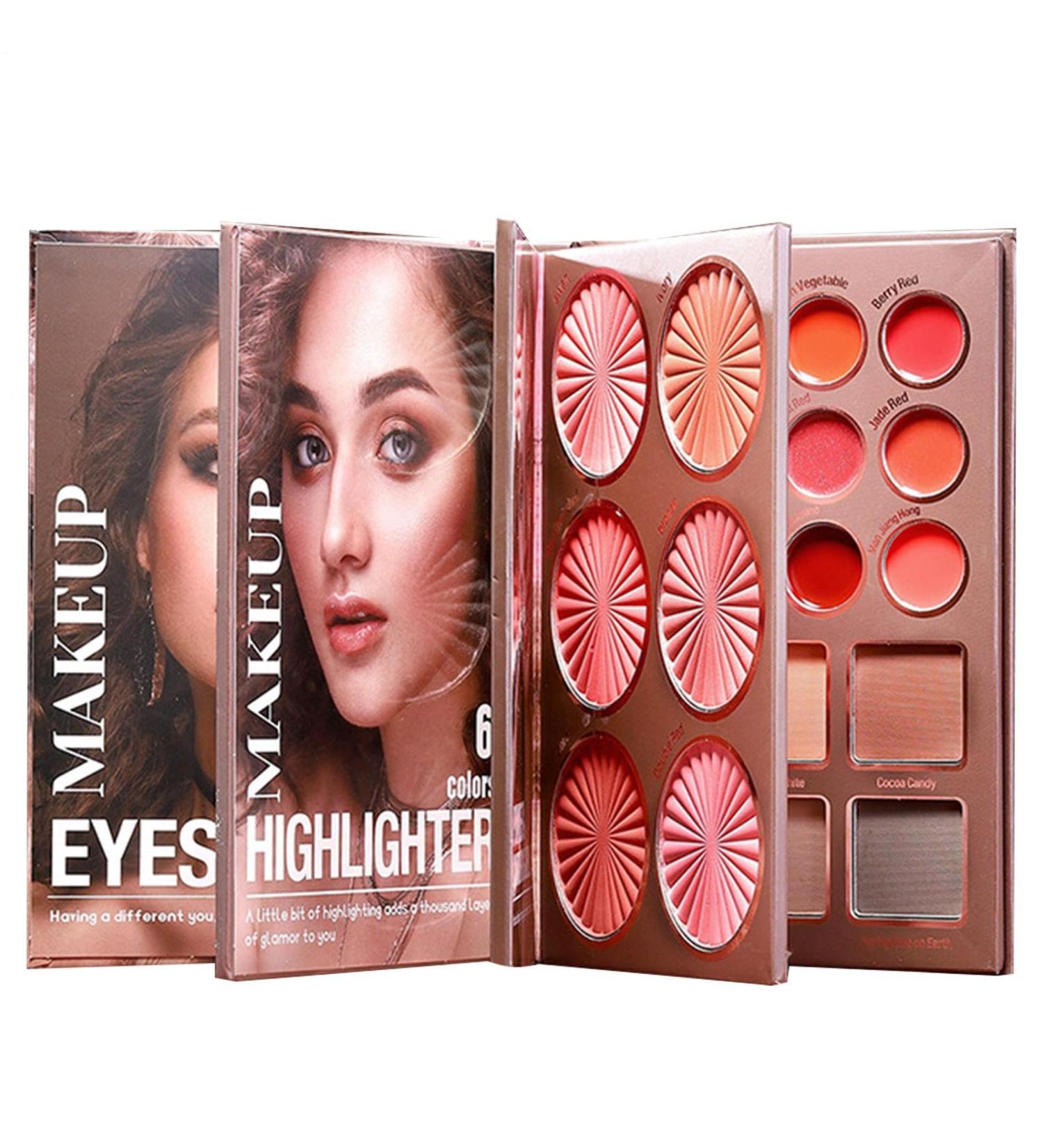 Palette de Maquillage Livre | Kit De Maquillage Voyage Tenue Longue - Palette Pliable Style Livre | Pour Femmes Filles Adultes Maison Rendez-Vous D placements Sc ne - Buy Online on GoSupps.com