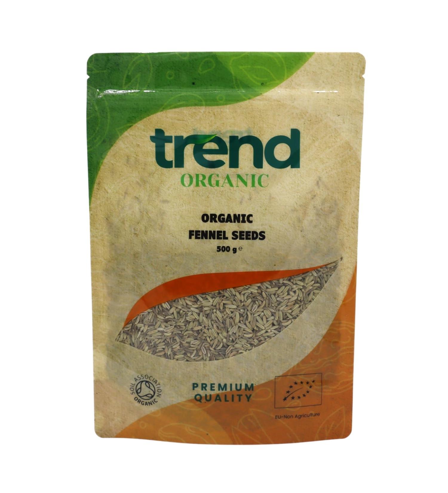 Organic Fennel Seeds - Culinary Elegance & Digestive Delight | 500g - Buy Online on GoSupps.com