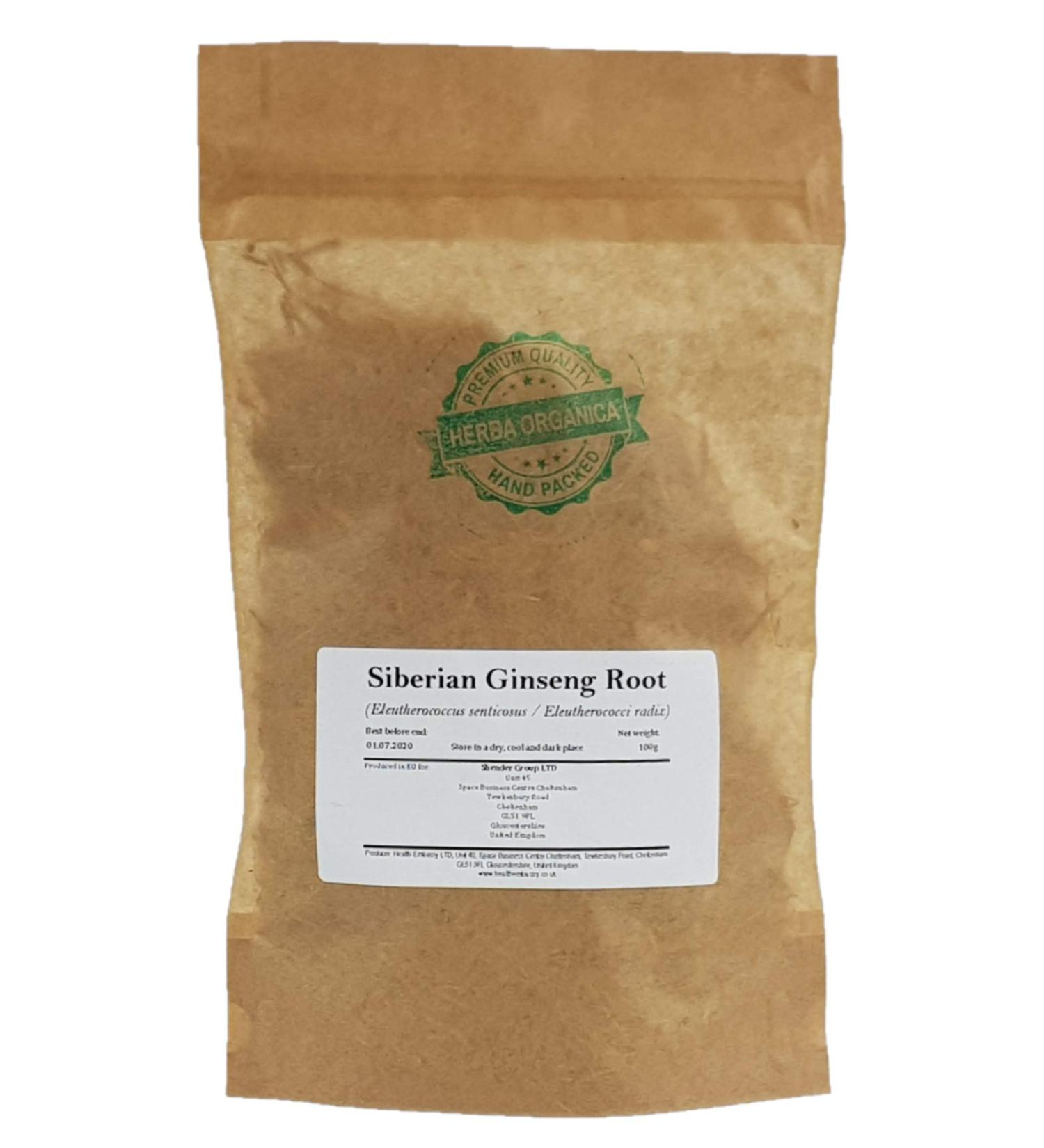 Herba Organica Siberian Ginseng Root - Eleutherococcus Senticosus L (100g) 3.52 Ounce (Pack of 1)