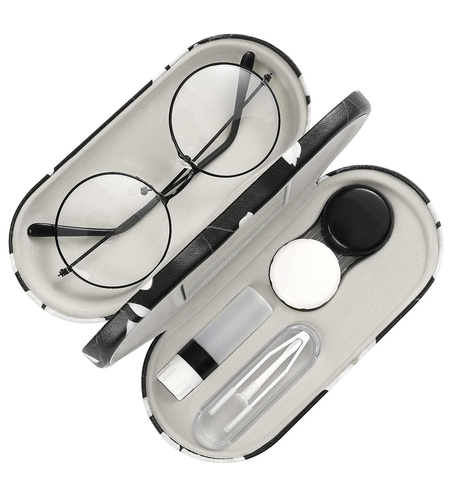 Moko Double-Sided Glasses Case with Mirror | Scratch-Resistant & Wearable | Ideal for Glasses Reading Glasses & Contact Lenses - Buy Online on GoSupps.com
