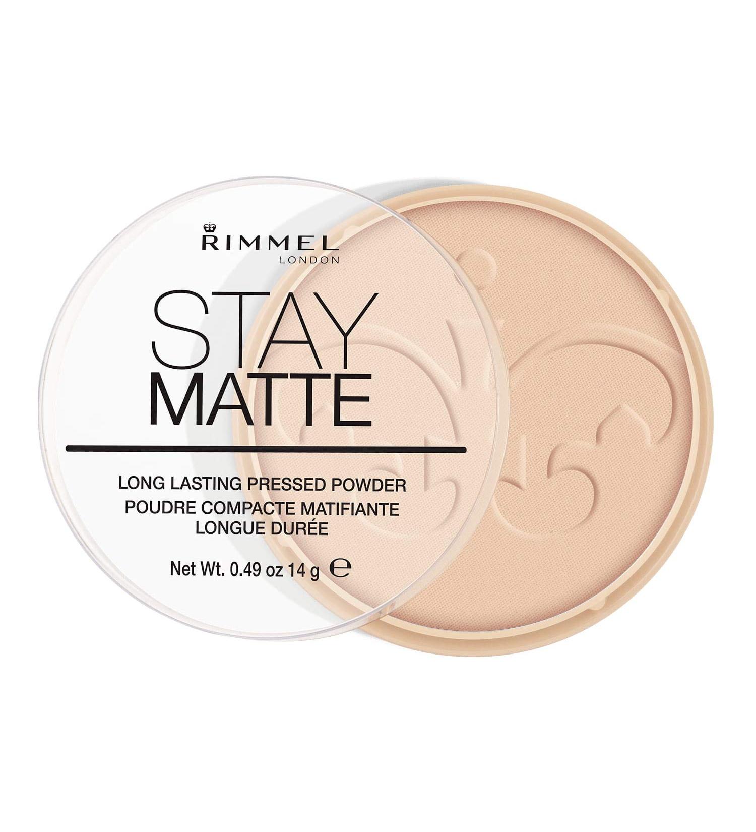 Rimmel Stay Matte Pressed Powder - 03 Peach Glow Cream - Long-lasting Shine Control - Buy Online on GoSupps.com