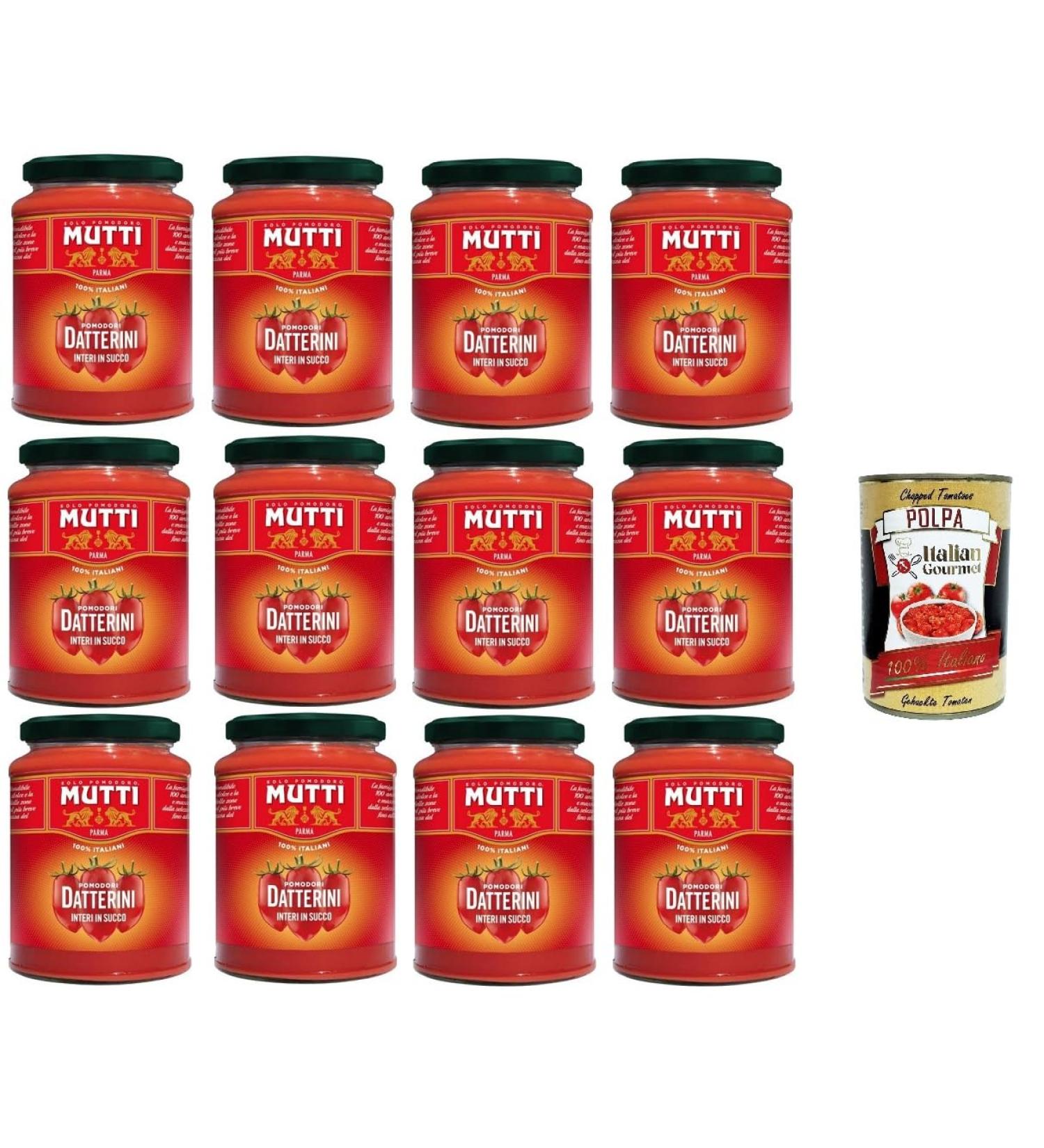  Italian Gourmet E.R. MUTTI DATTERINI INTERI Set of 12 boxes of juice in juice 350 g + Italian Gourmet Polpa 400 g - Buy Online on GoSupps.com