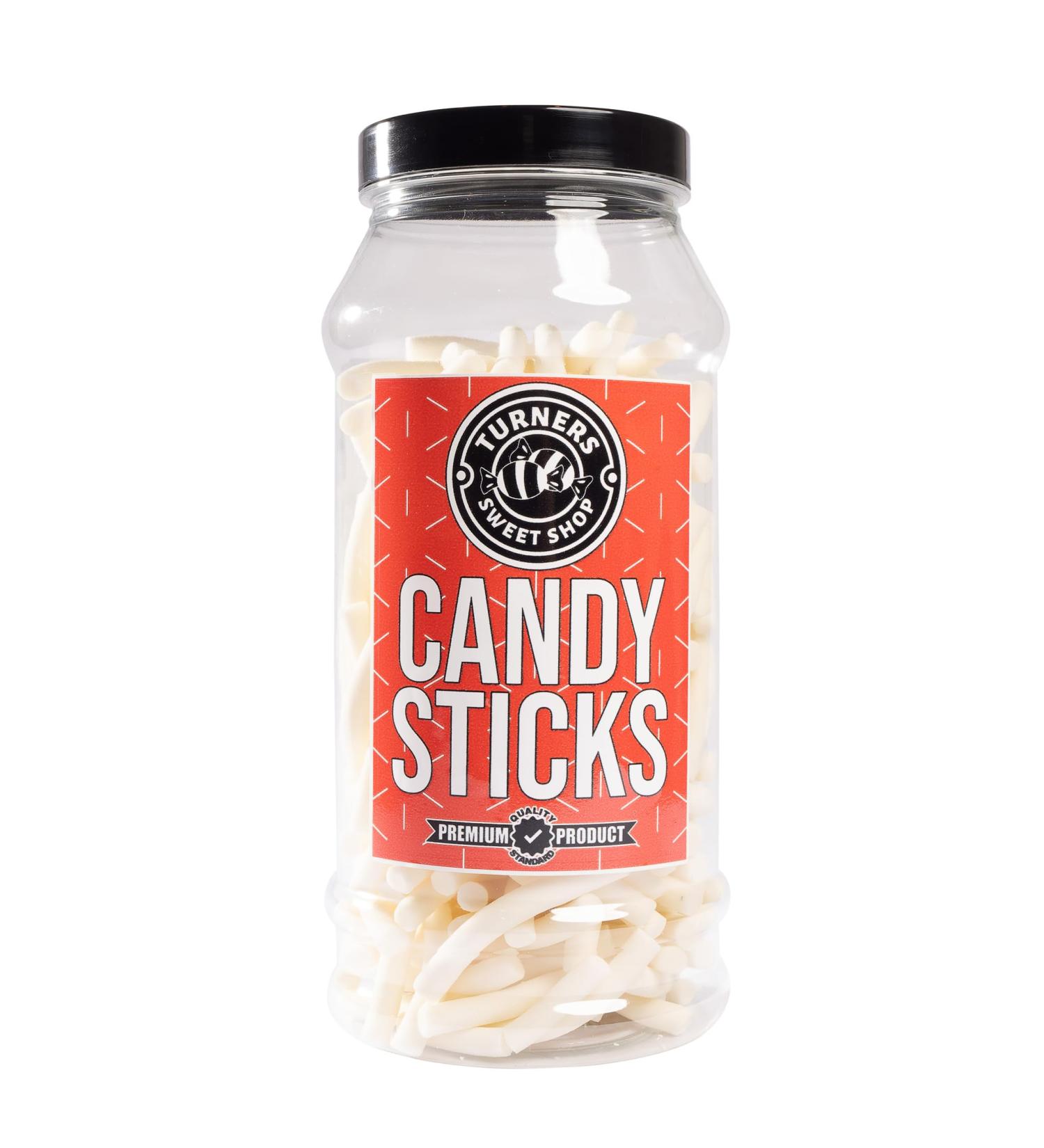 Candy Sticks - 395g by Turners Sweet Shop Traditional Retro Gift Jar Classic Original Pick & Mix Sweets Quality Confectionary Fantastic Gifts for Him Her or Them
