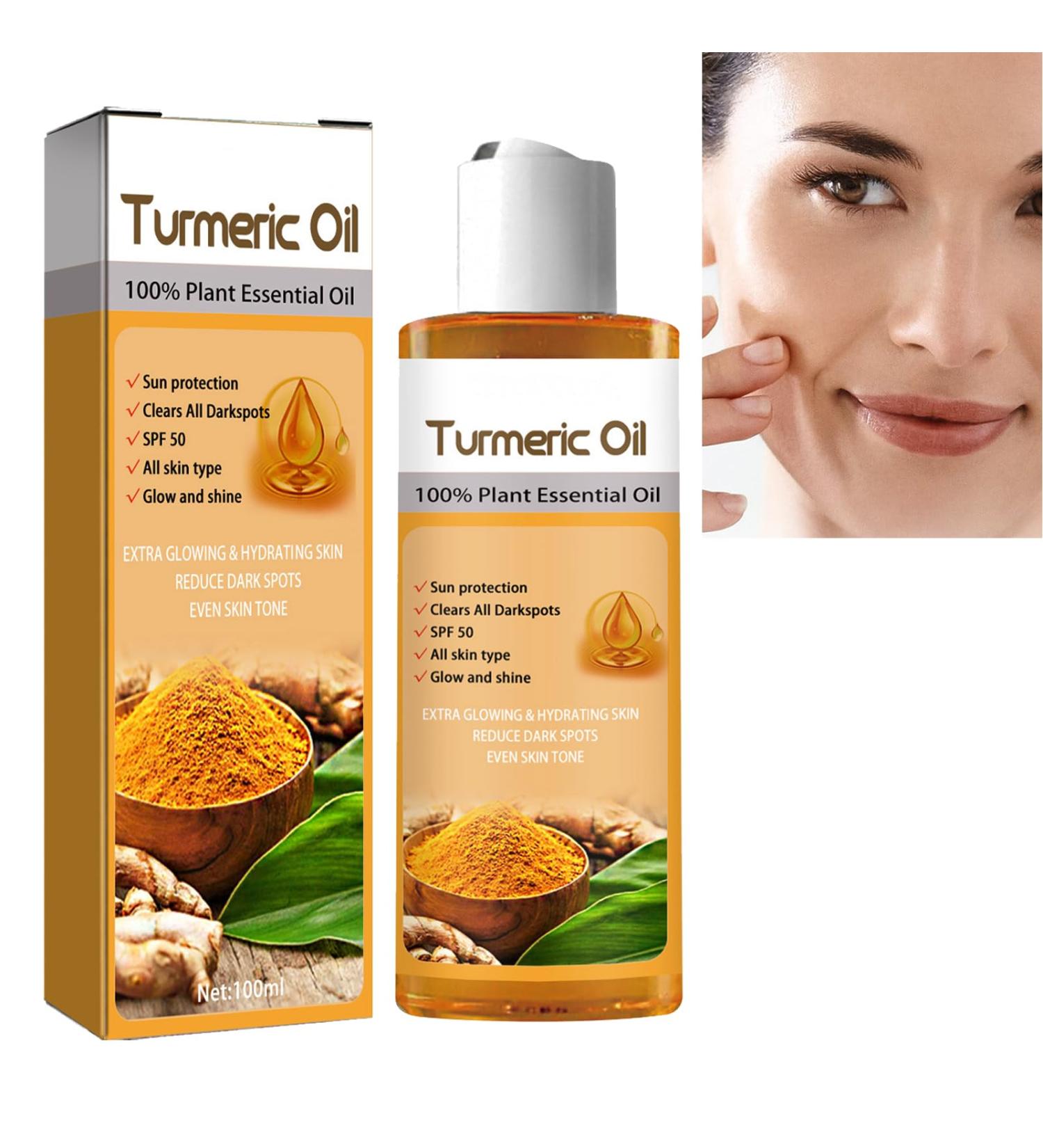 Turmeric Essential Oil Turmeric Oil Turmeric Serum Dark Spot Removal Skincare Oil Body Oil for Face and Skin Care Turmeric Oil for Skin Firming Anti Aging Face Oil - Buy Online on GoSupps.com