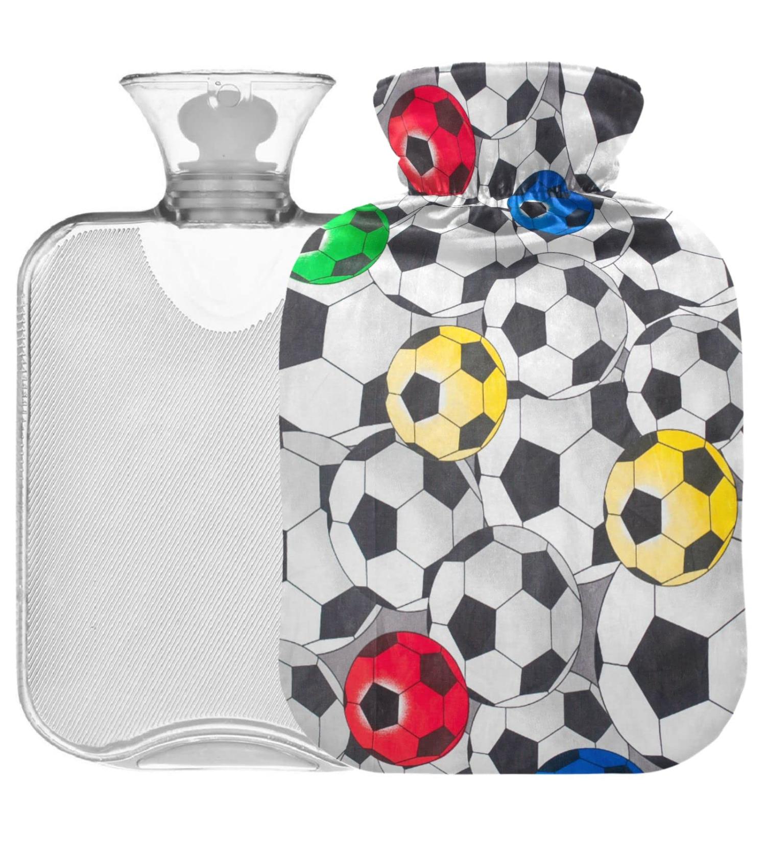 Buy Oarencol 2L Colorful Hot Water Bottle with Cover - Transparent Pain Relief Sports Ball - Buy Online on GoSupps.com