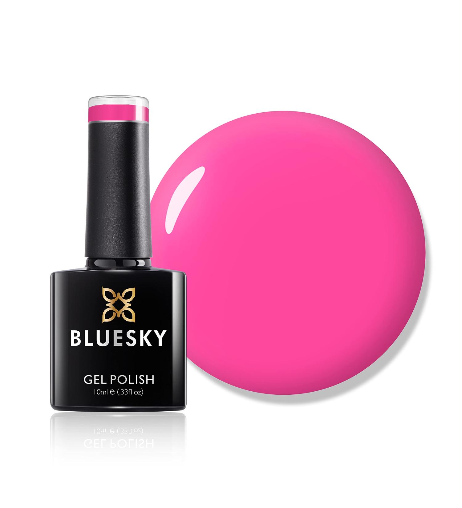 Bluesky Gel Nail Polish Peachy Pink Neon14 10 ml Bright Colour Hot Pink Long Lasting Chip Resistant 10 ml (Requires Drying Under UV LED Lamp) Classic Pink 10 ml (Pack of 1) - Buy Online on GoSupps.com