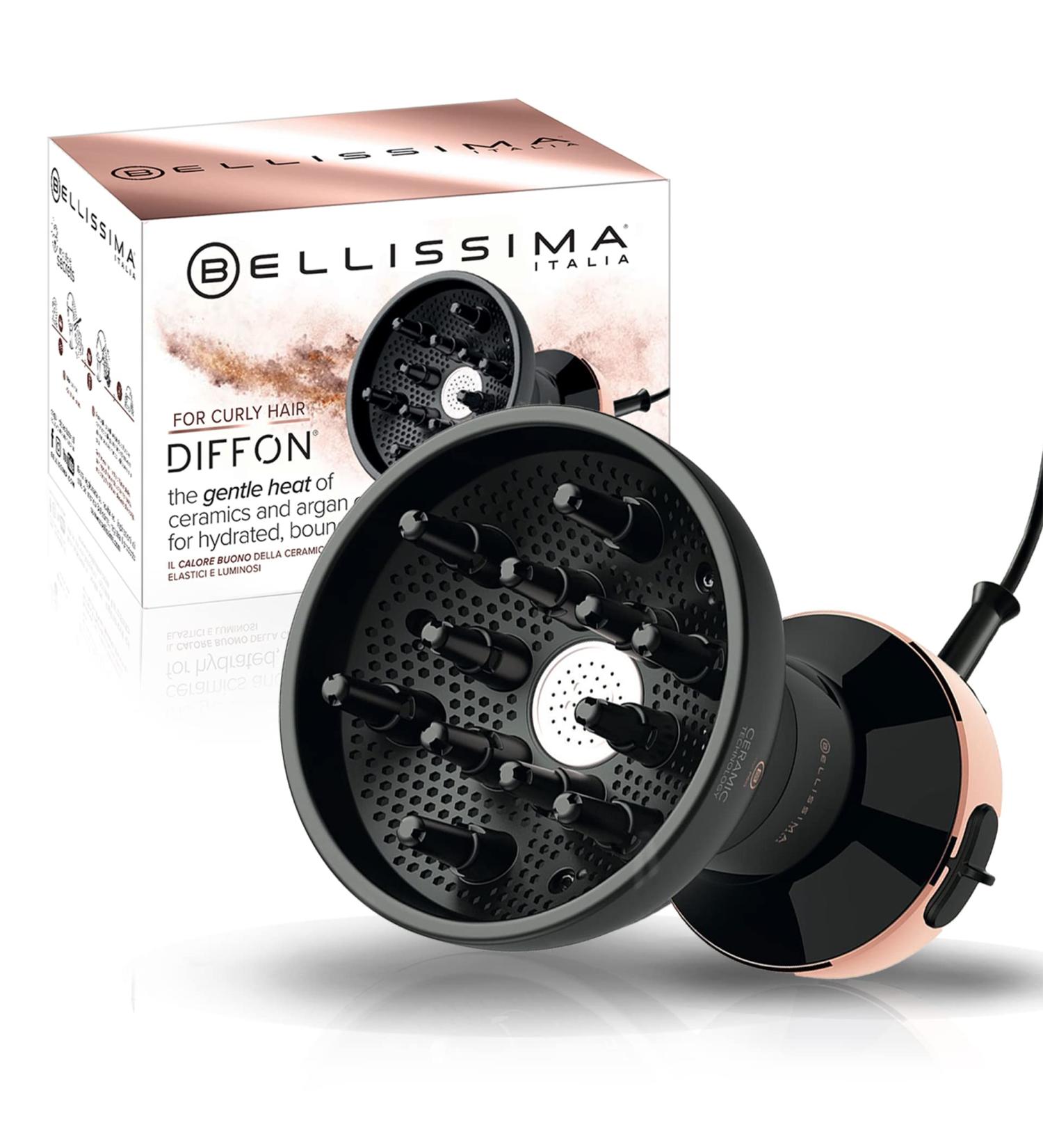 Bellissima Italia Diffon DF1 5000 - Ceramic Argan Oil Diffuser & Hair Dryer for Curly Hair - Lightweight - Buy Online on GoSupps.com