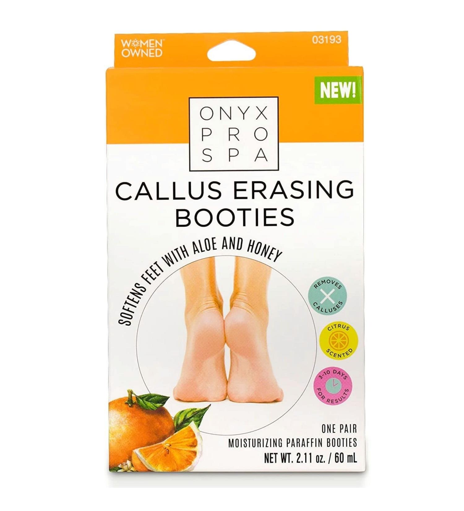 Onyx Pro Spa Callus Erasing Booties - Unisex Foot Care for Smooth Feet - Buy Online on GoSupps.com