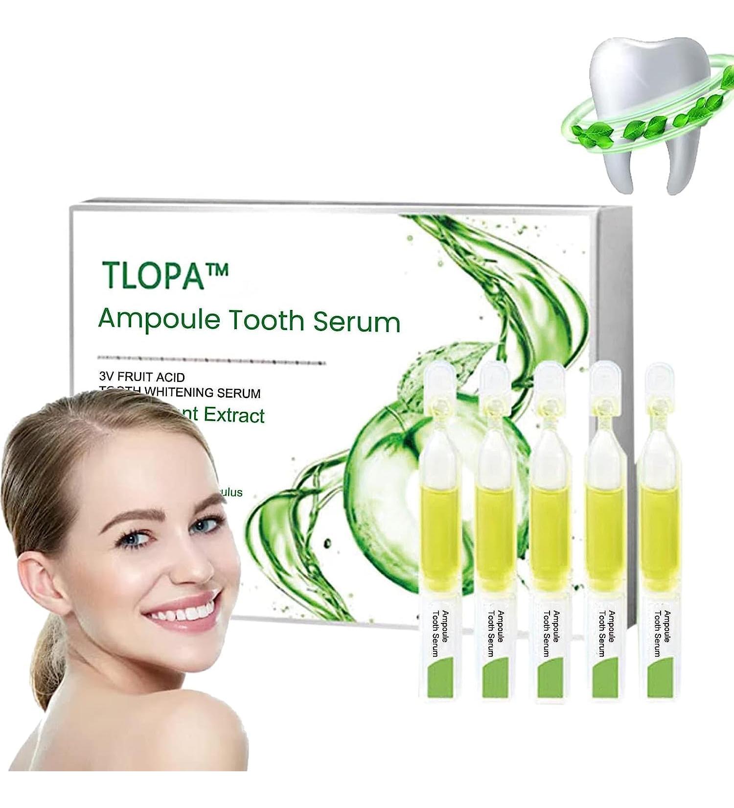 Buy Tlopa Ampoule Toothpaste & Essence - 3V Fruit Acid Whitening Tooth Serum Tartar Removal 10 Pieces | International Shipping - Buy Online on GoSupps.com