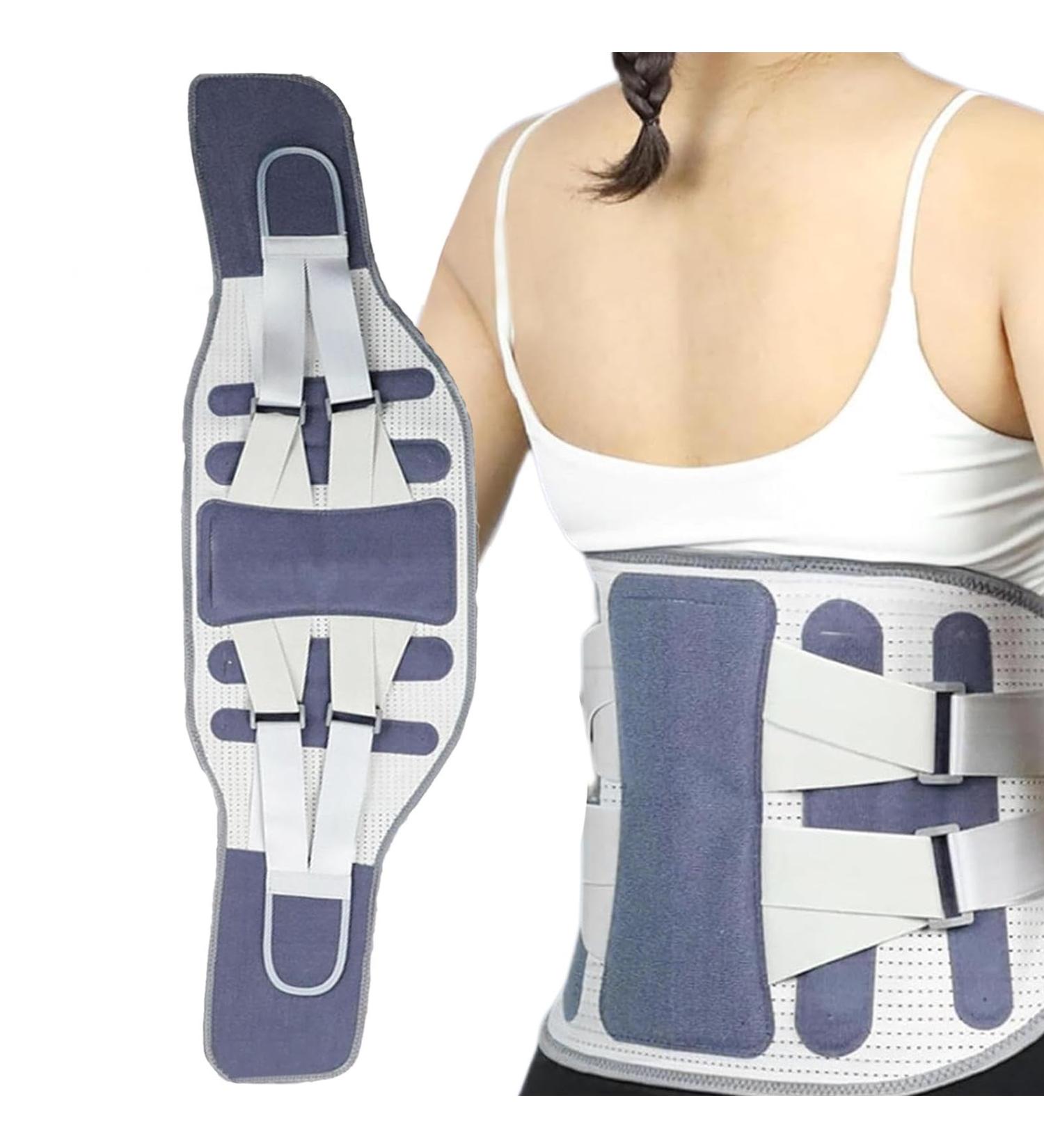 Lower Back Brace - Lumbar Traction Device Lumbar Traction Device Lower Back Support Brace for Men Women Back Reliever Spinal Belt Blue I - Buy Online on GoSupps.com