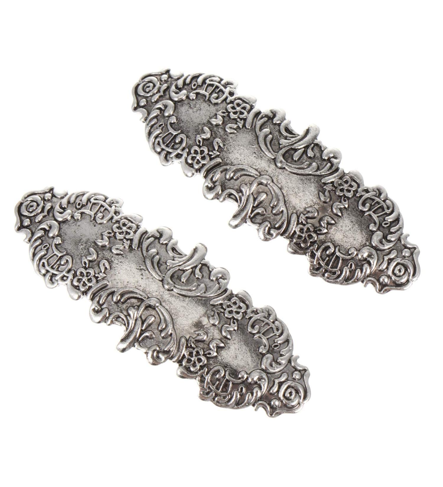 Lurrose Celtic Knots Hair Clips - 2 Retro Silver Hairpins for Women & Girls | International Shipping - Buy Online on GoSupps.com