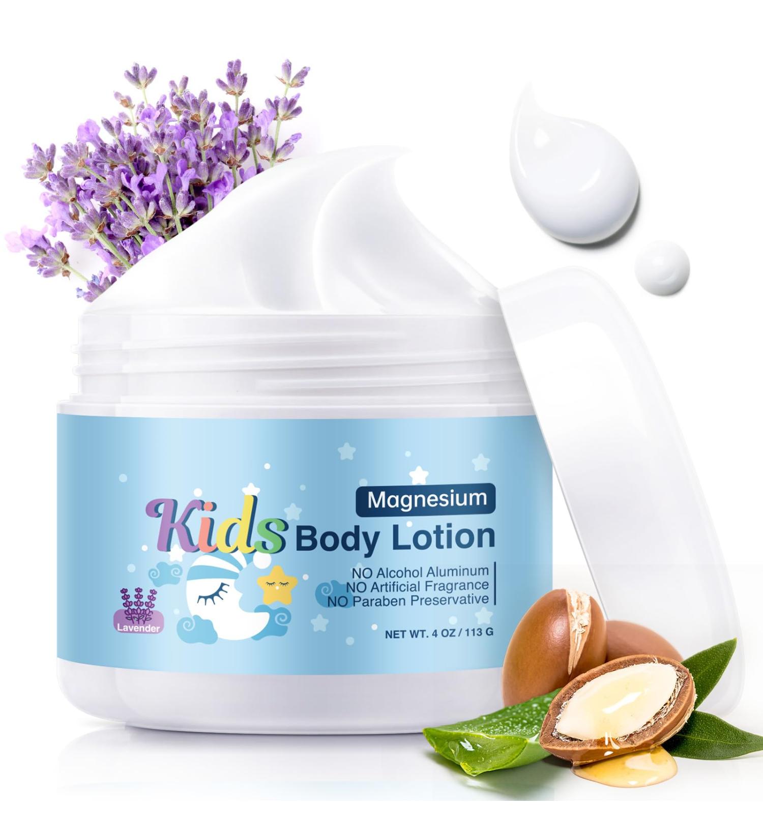 Magnesium Lotion For Kids & Babies Bedtime Magnesium Cream For Sleep Leg Cramps Lavender Calming Magnesium Oil Lotion For Bone & Muscle Relaxation Apply to Feet 4 OZ. Lavender - 4OZ 4 Ounce (Pack of 1) - Buy Online on GoSupps.com