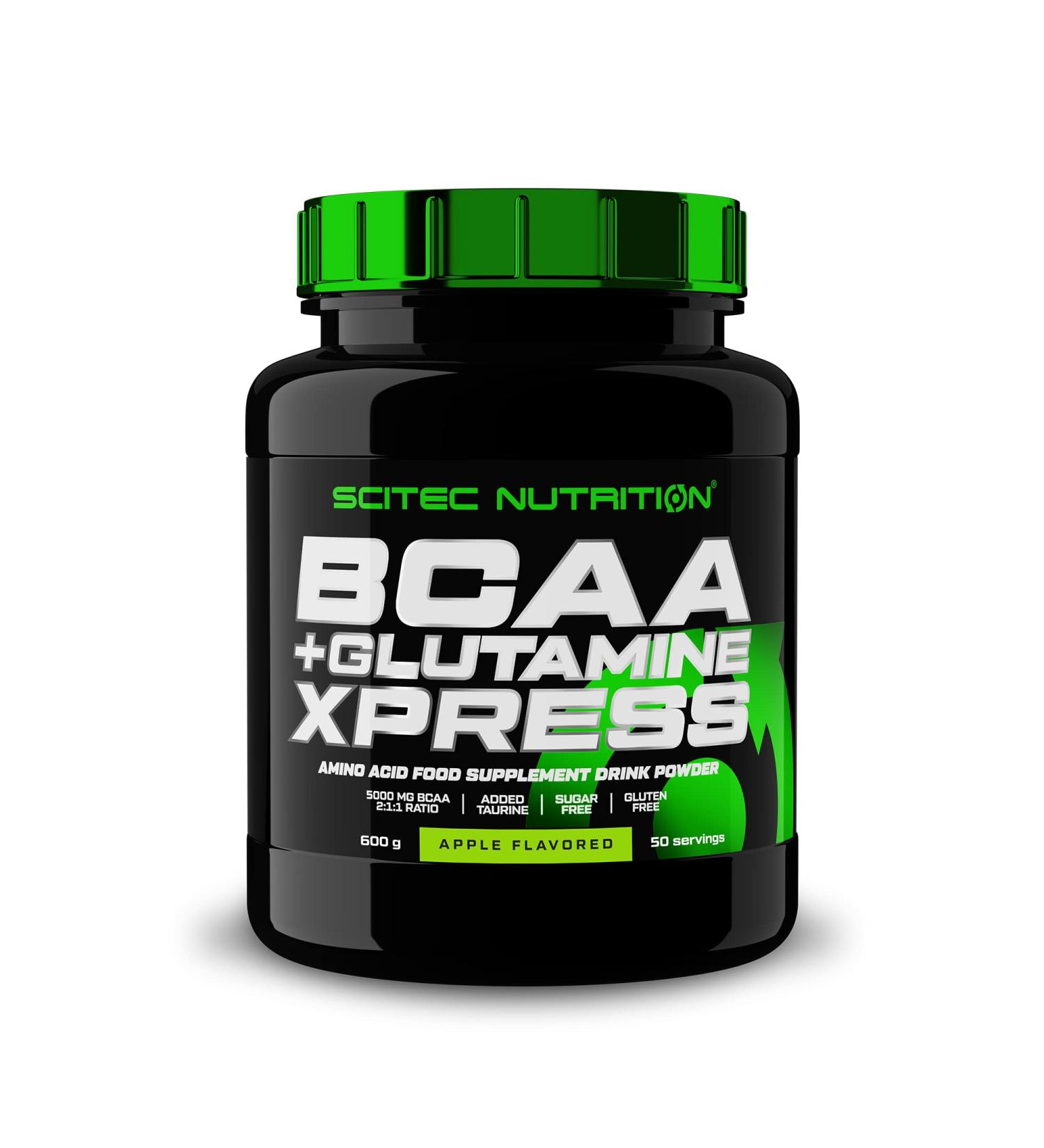 Scitec Nutrition BCAA + Glutamine Xpress Powder 600g Apple - Pack of 1 - Buy Online on GoSupps.com