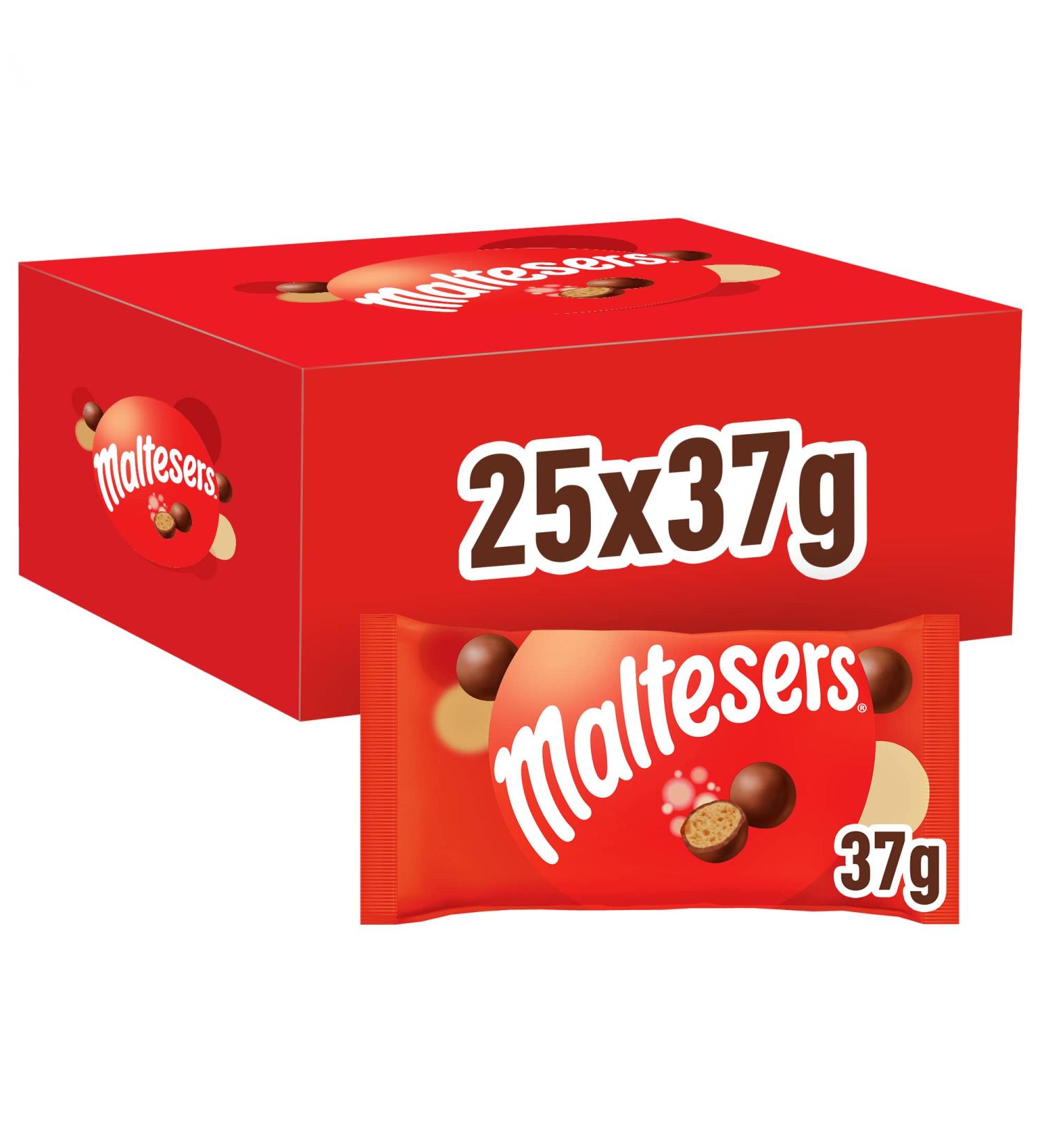 Maltesers Mini Bag 25 Pack Chocolate Balls with Airy Crunchy Core | Bulk Chocolate Treats | International Shipping Available - Buy Online on GoSupps.com