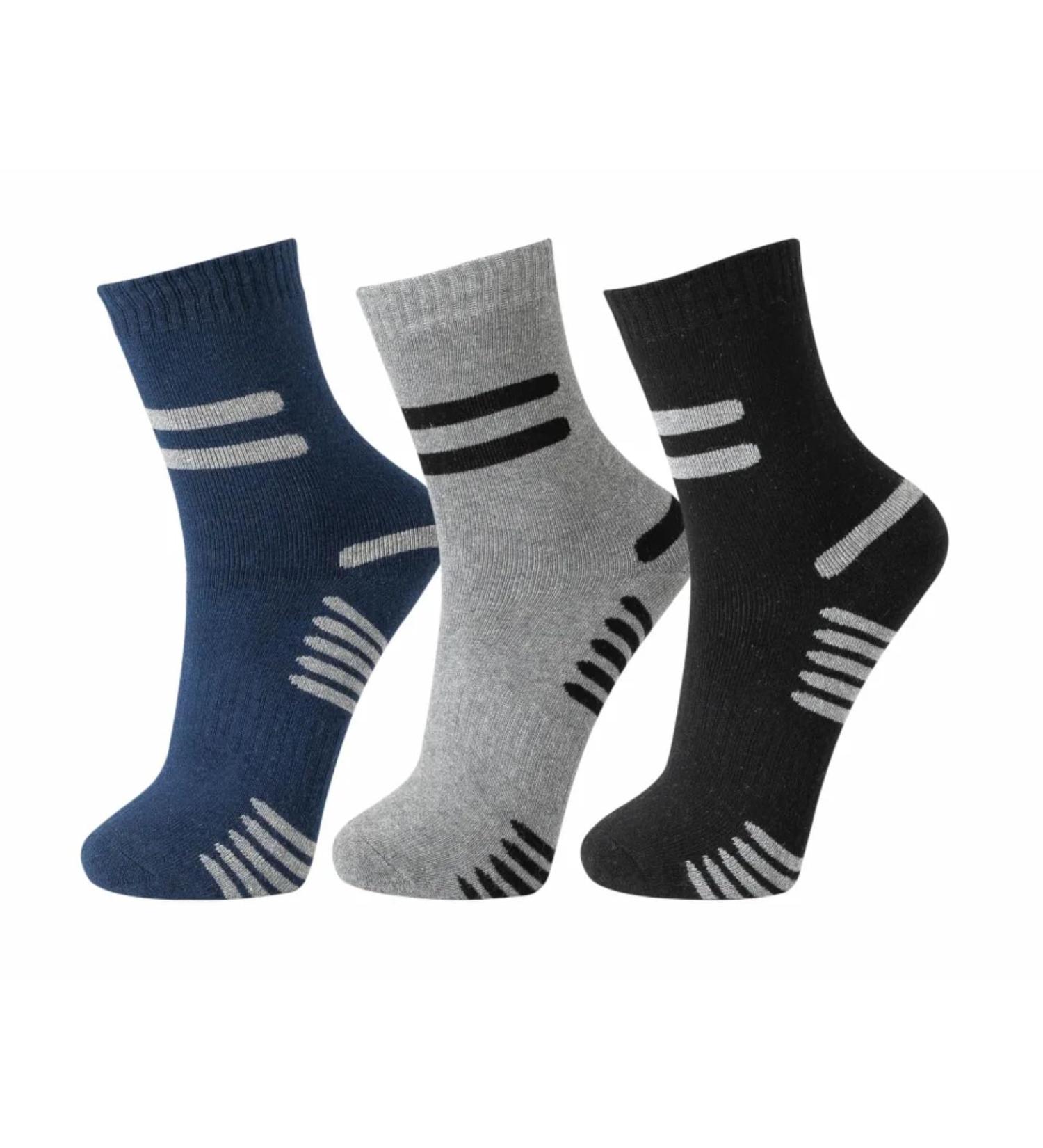 BestSale247 Men's Thermal Socks - 6 or 12 Pairs Warm Thick Winter Sports Socks - Cotton Size 43-46 Color Mix - Buy Online on GoSupps.com