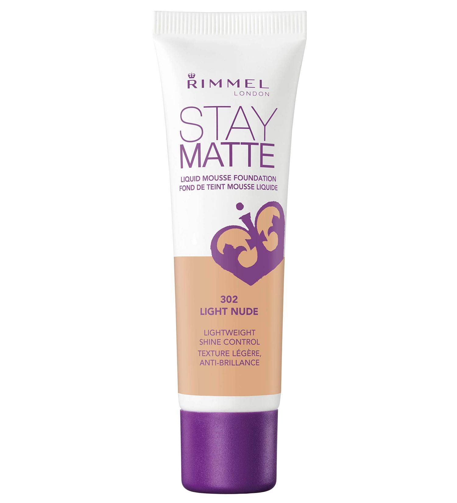 Rimmel Stay Matte Foundation Light Nude 1 Fl Oz - Long-lasting Makeup for Flawless Skin - Buy Online on GoSupps.com
