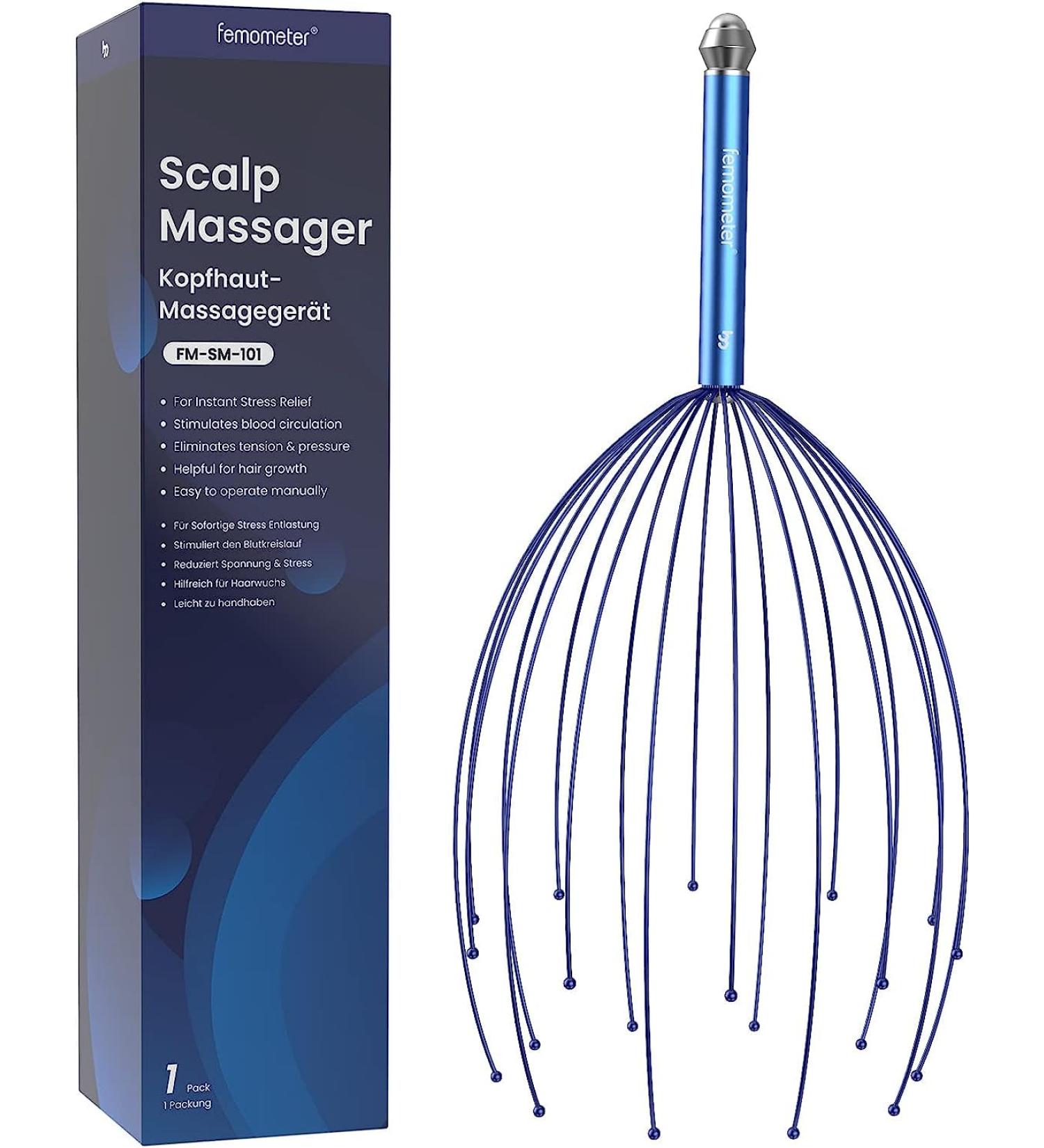 20 Fingers Scalp Stress Relax Massager Head Scratcher Massager Scalp Massager Tool 1 Pack Acupuncture Point Massager Deep Relaxation and Better Sleep - Buy Online on GoSupps.com
