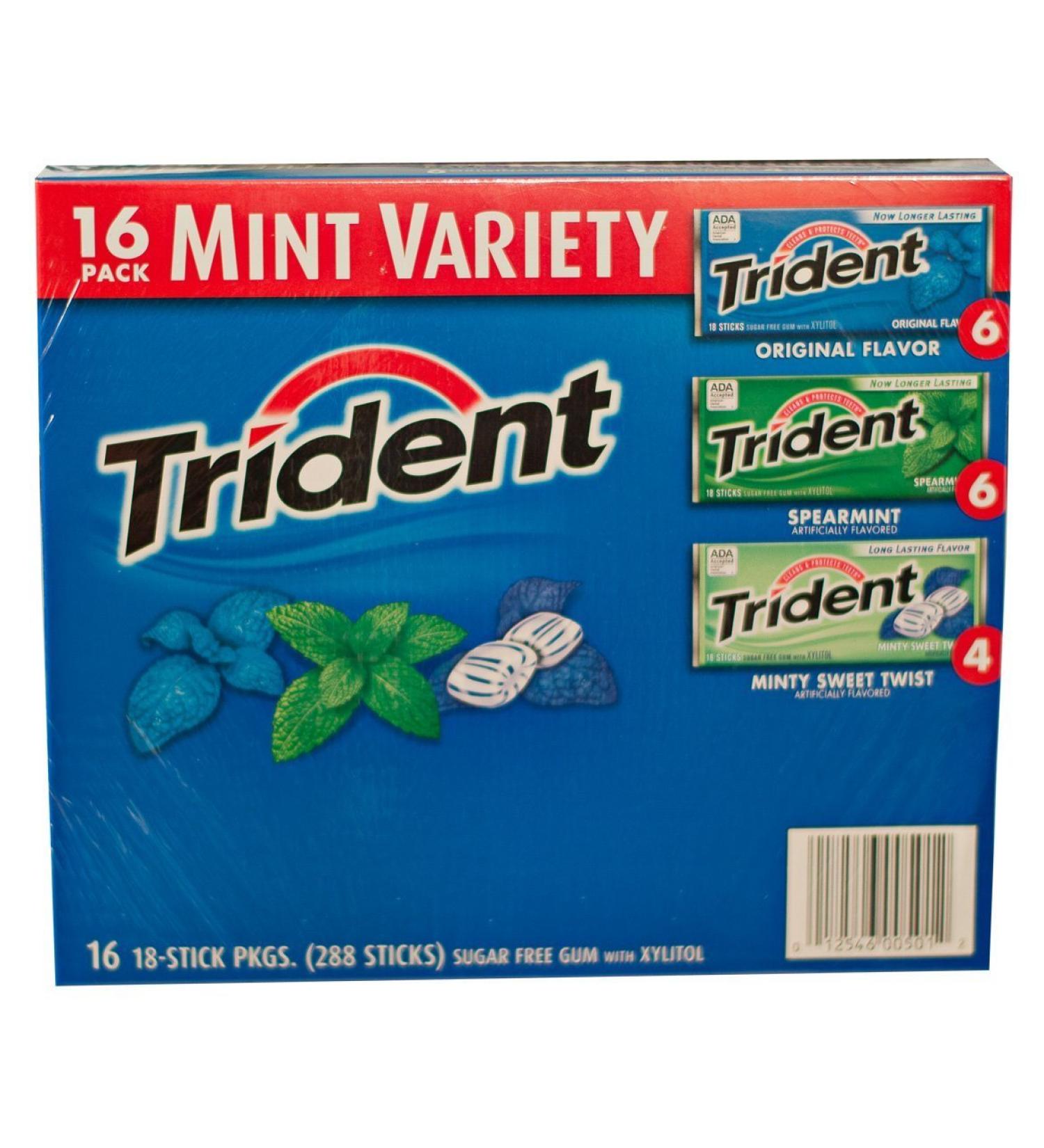 Trident Mint Variety Gum 16 Count