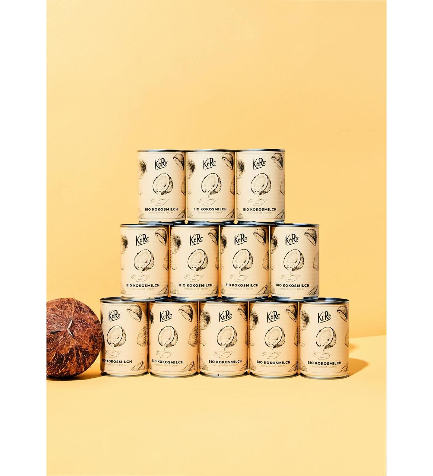 Buy KoRo Reduced Fat Organic Coconut Milk - 12 x 400 ml | International Shipping Available - Buy Online on GoSupps.com