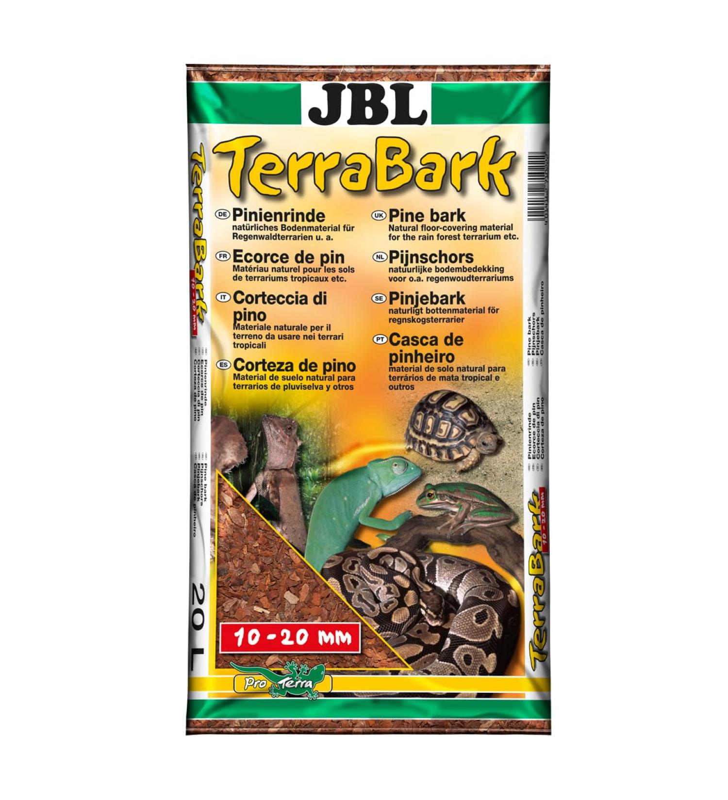 JBL TerraBark 71022 soil substrate for forest and rainforest terrariums pine bark 10 - 20 mm 20 l 20 l 10 -20 mm