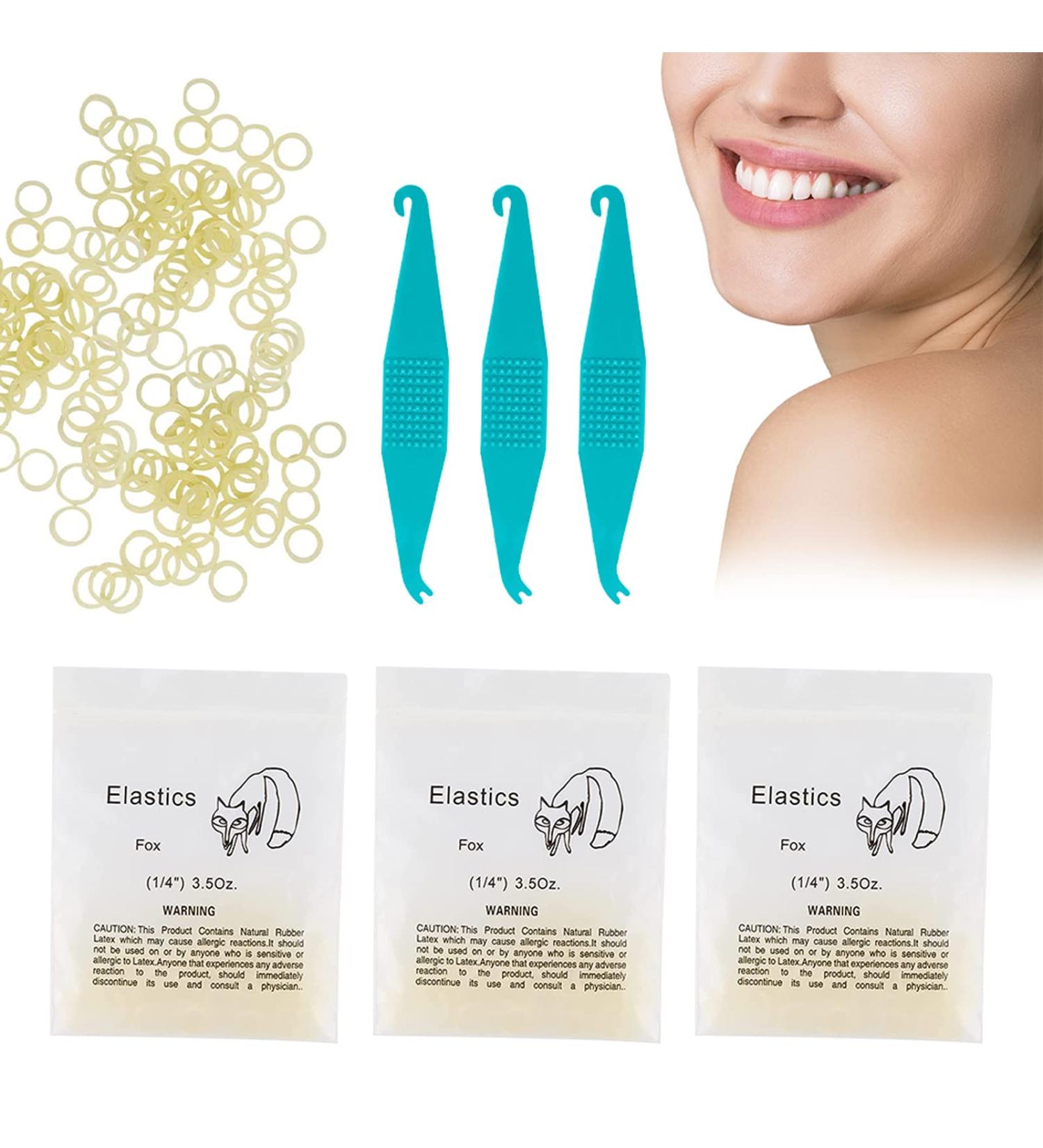 Buy Orthodontic Rubber Bands - 1/4 Inch Elastic Bands for Braces | 3 Pieces for Effective Dental Use - Buy Online on GoSupps.com