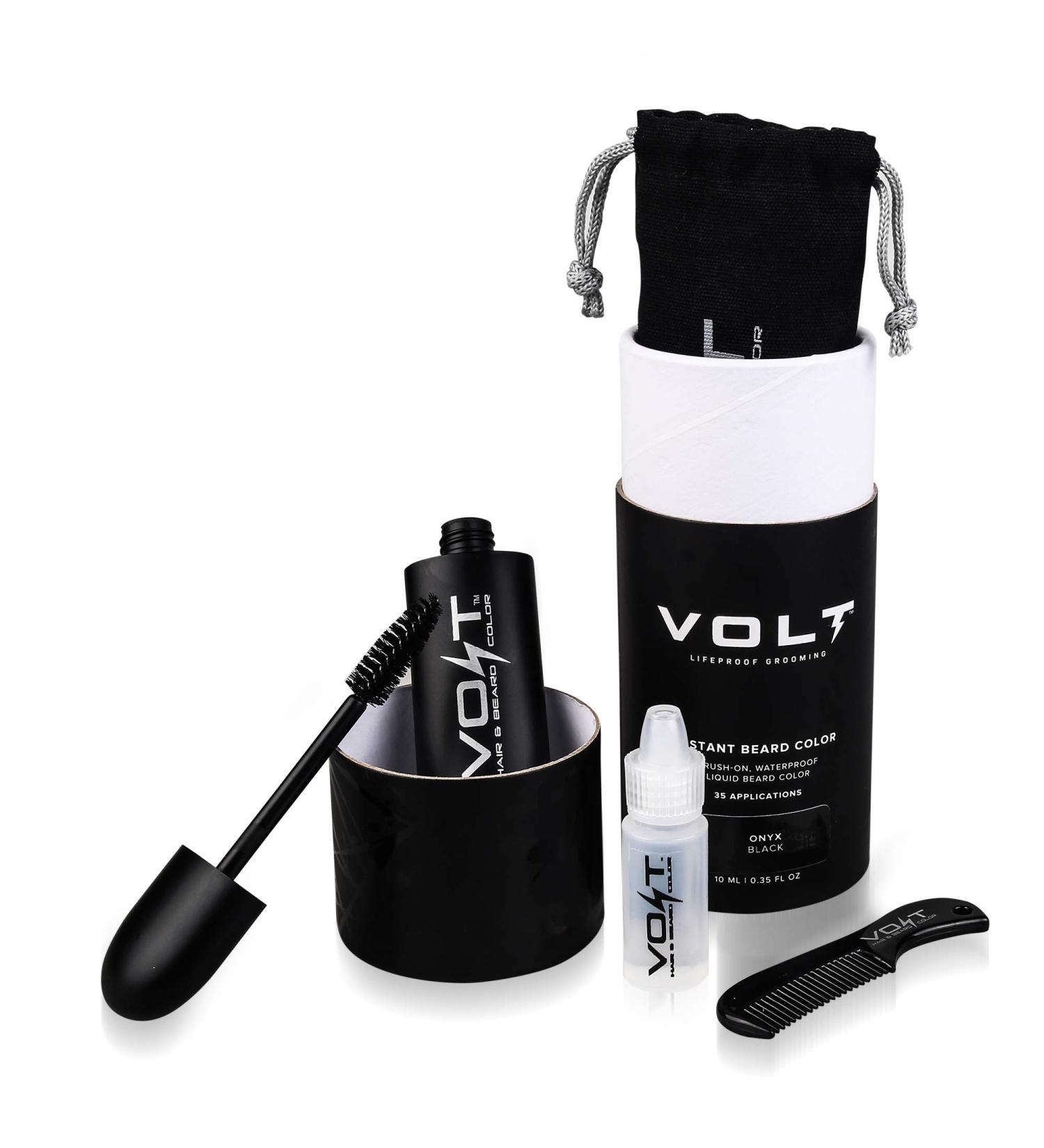 VOLT Grooming Instant Beard Color - Auburn (Red) Set | Smudge & Water Resistant Brush-On Color for Beards & Mustaches - Buy Online on GoSupps.com